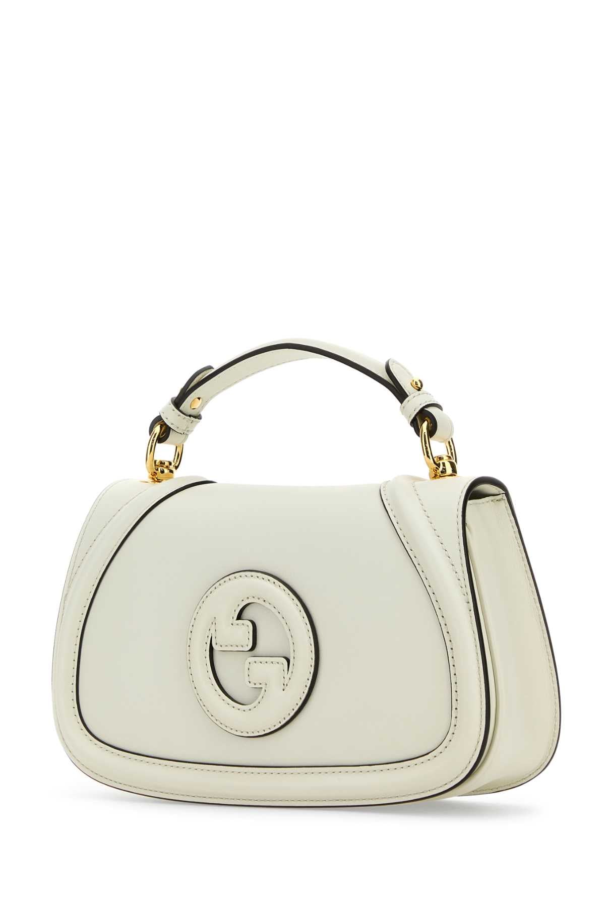 Gucci Women Ivory Leather Gucci Blondie Handbag DestGlow