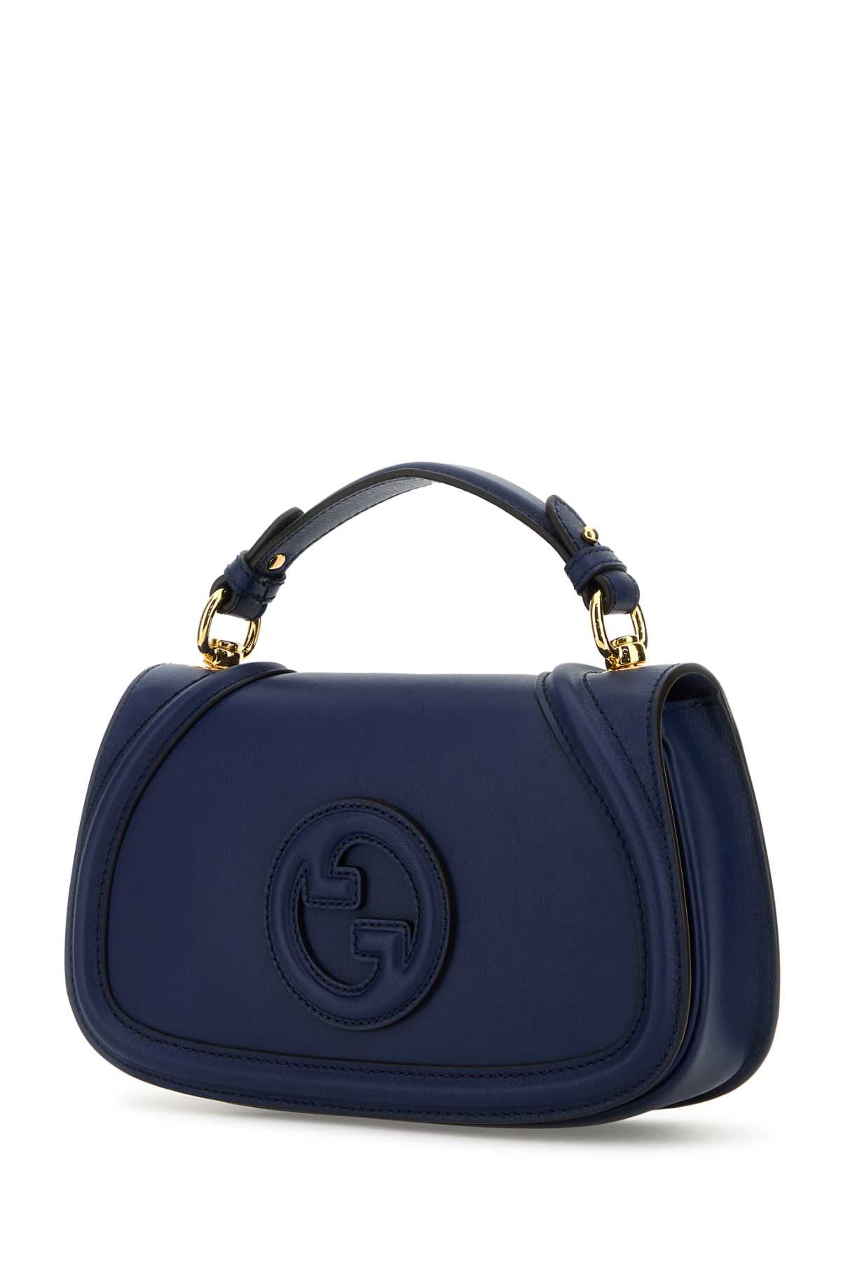 Gucci Women Blue Leather Gucci Blondie Handbag DestGlow