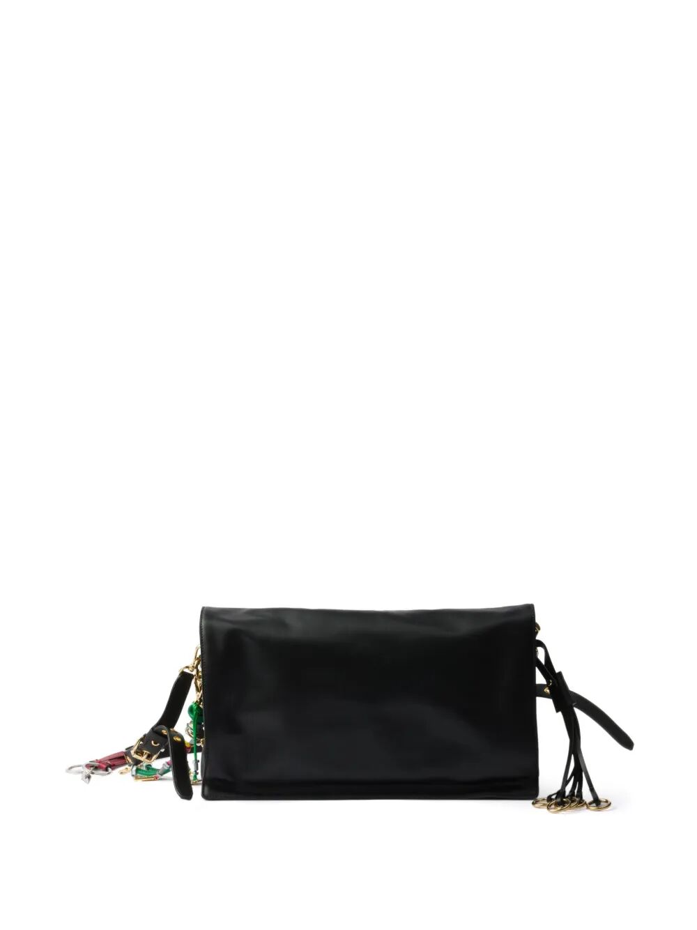 Prada Women Prada Soft Sound Large Leather Shoulder Bag With Charms by Luosophy