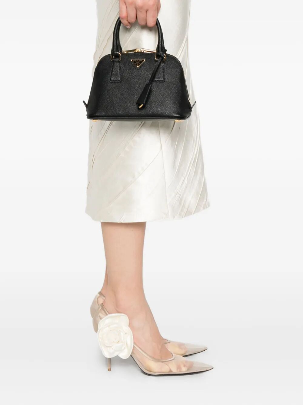 Prada Women Promenade Saffiano Leather Handbag by Luosophy