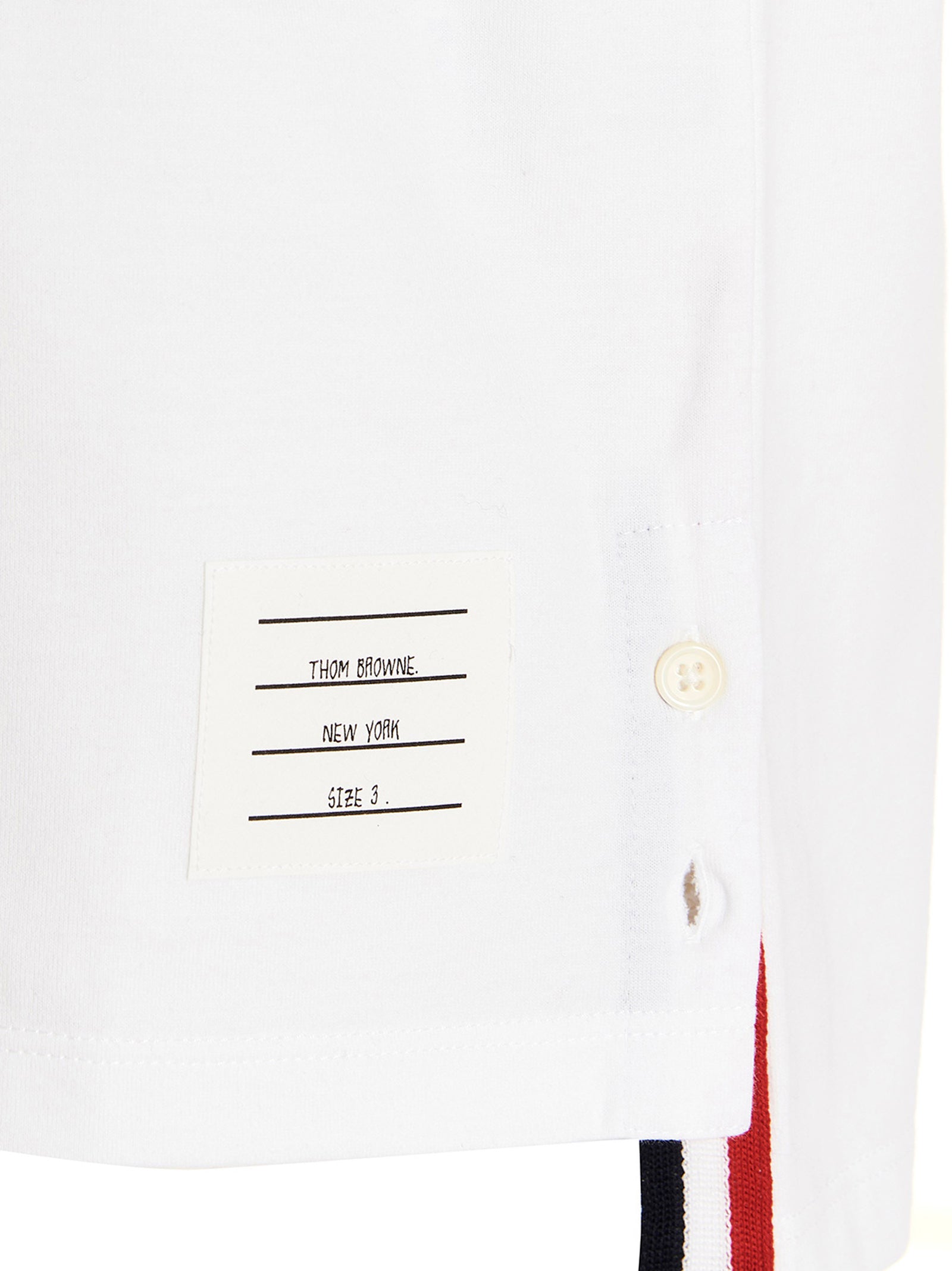 Thom Browne Men Logo Band Jersey T-Shirt