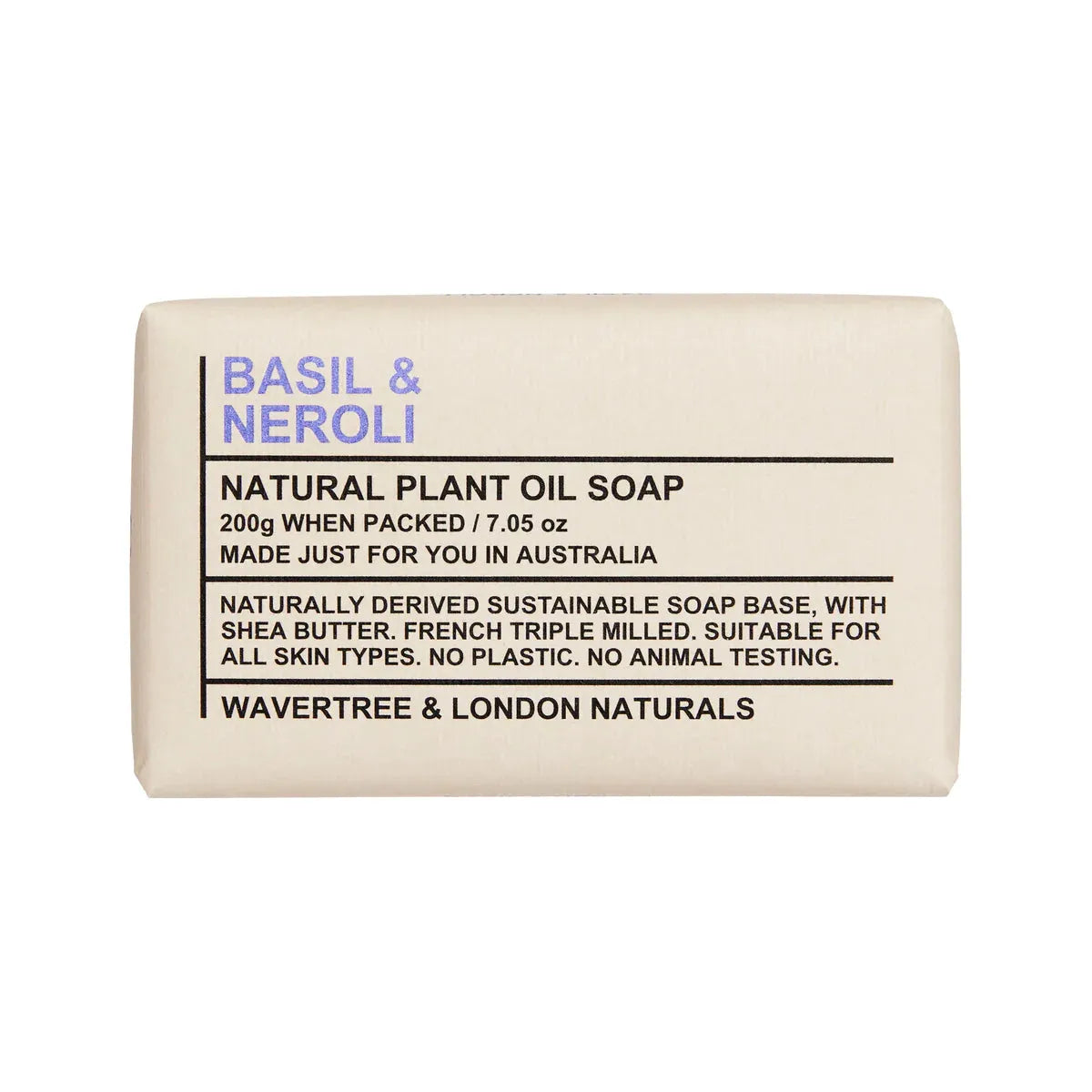 Wavetree & London Basil & Neroli Natural Soap 7 Oz by Pasteur Pharmacy
