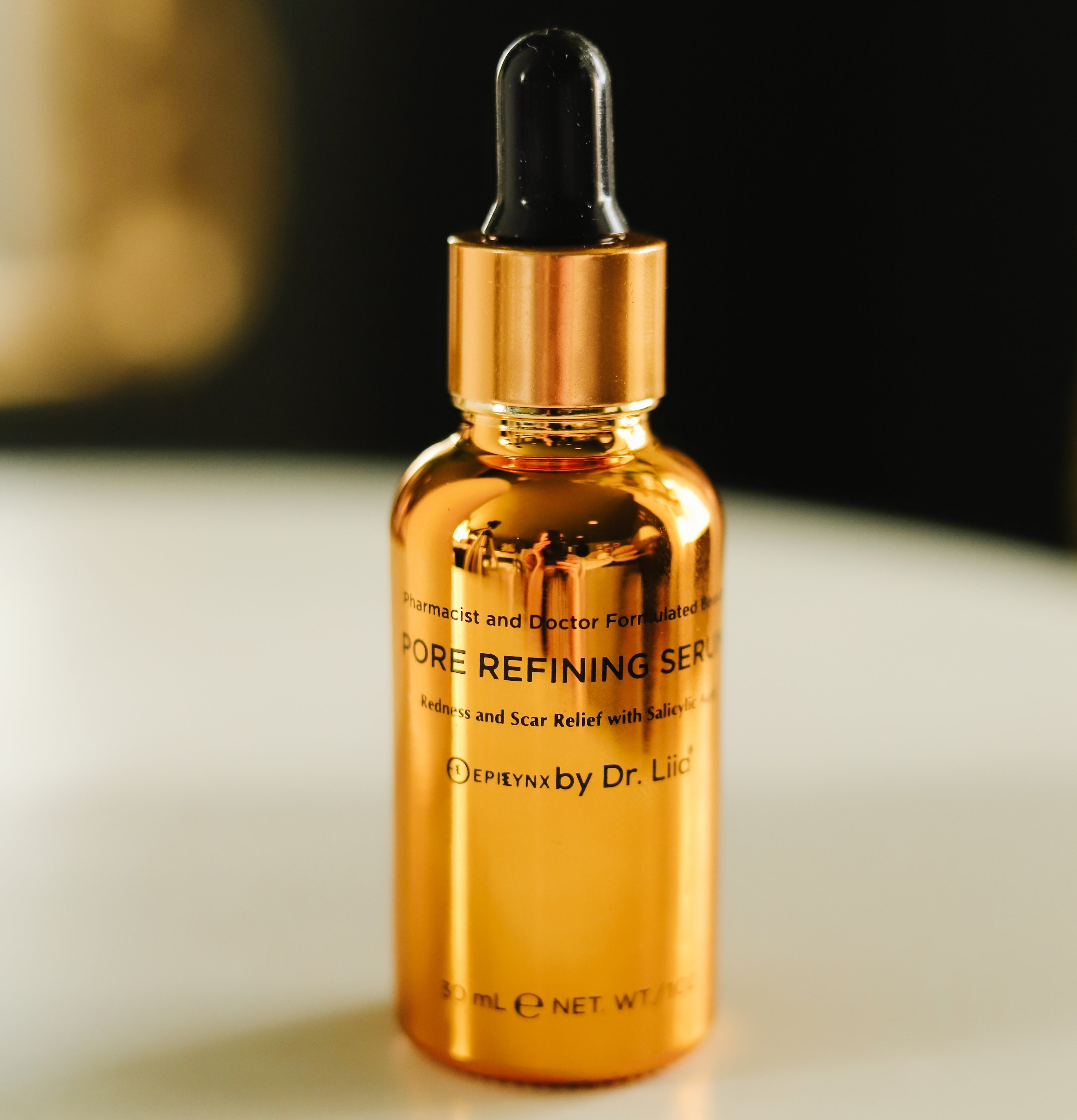 Pore Refining & Redness Relief Serum – Vegan, Gluten-Free, Hypoallergenic Brightening Formula by EpiLynx