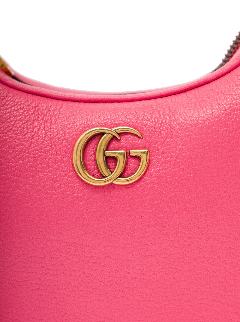 Gucci Women Small Pink Aphrodite Shoulder Bag In Leather Woman by Luosophy