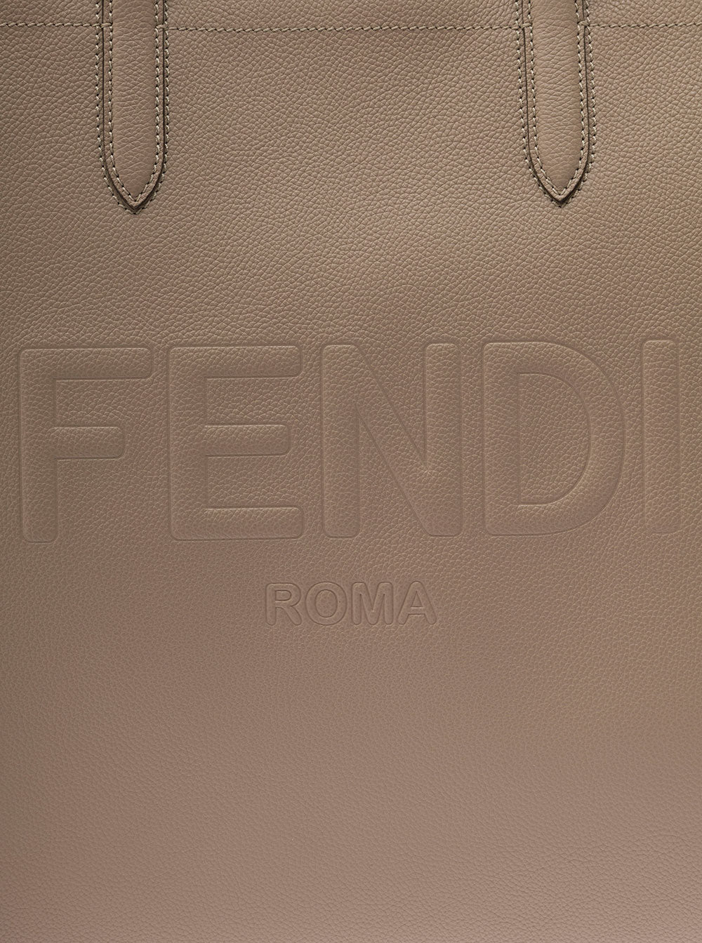 Fendi Men Beige Tote Bag With Embossed Logo In Leather Man by Luosophy
