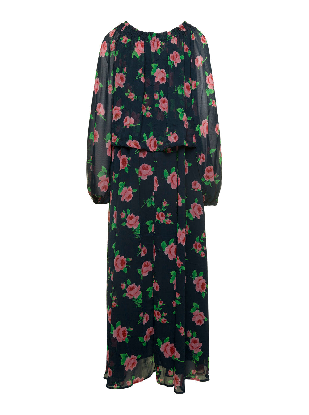 Rotate women maxi multicolor dress with all-over roses print in chiffo — product image 2