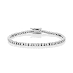 2mm Moissanite Tennis Bracelet in Solid 925 Silver - bracelets