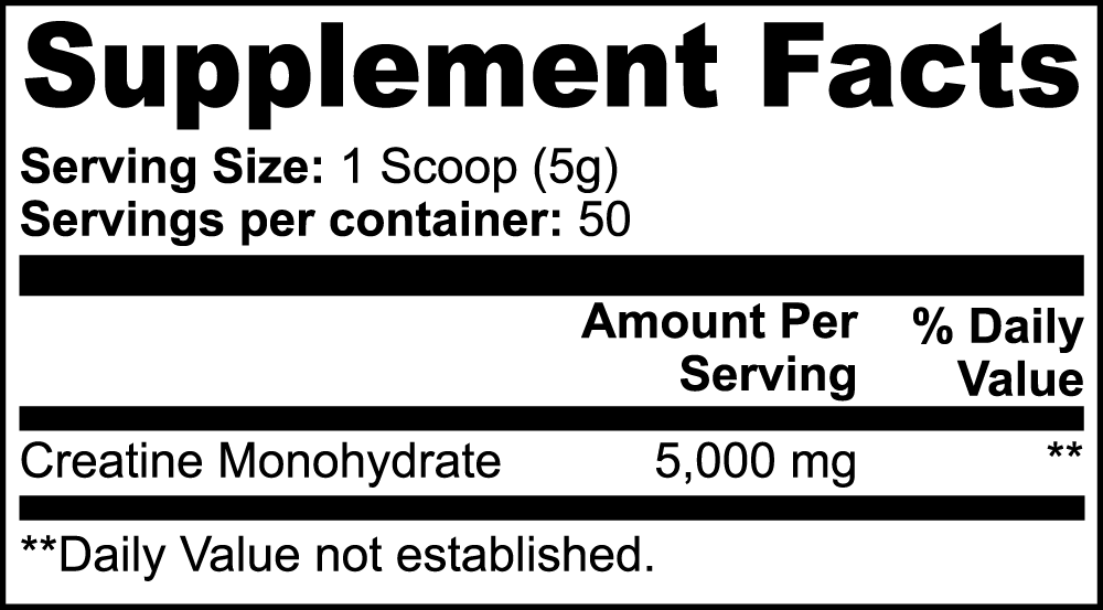 Creatine Monohydrate Powder, 8.8 oz by Minimo Nutrition