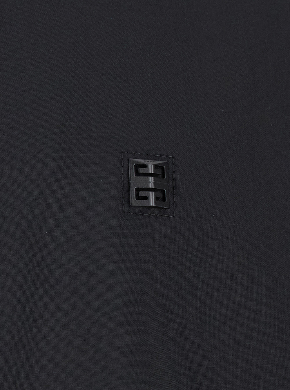 Givenchy Men Black Zip-Up Hoodie With Logo Detail In Wool Man by Luosophy