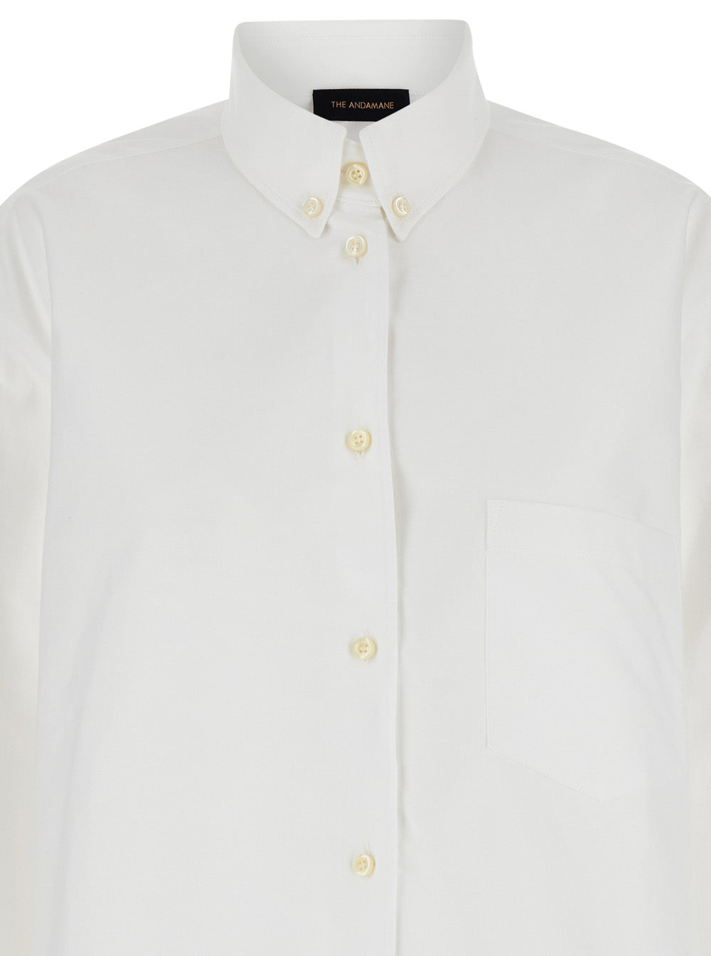 The Andamane Women White Shirt With Buttons In Cotton Blend Woman