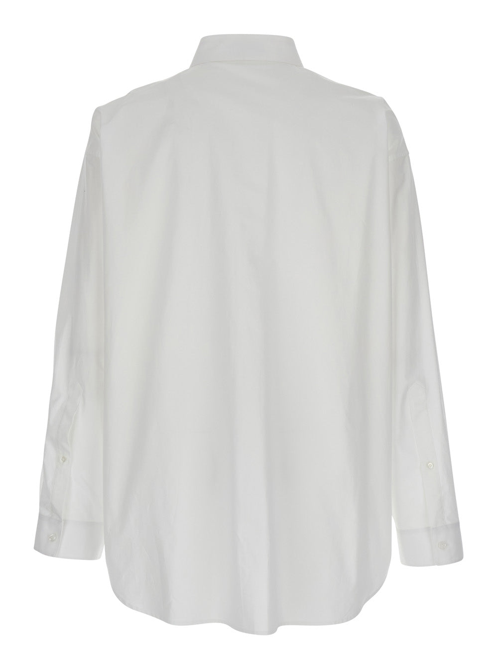 Balenciaga Men White Shirt With Pointed Collar In Cotton Man by Luosophy