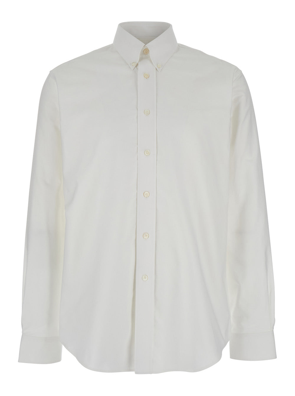 Givenchy Men White Shirt With Logo Embroidered On The Front In Cotton Man DestGlow