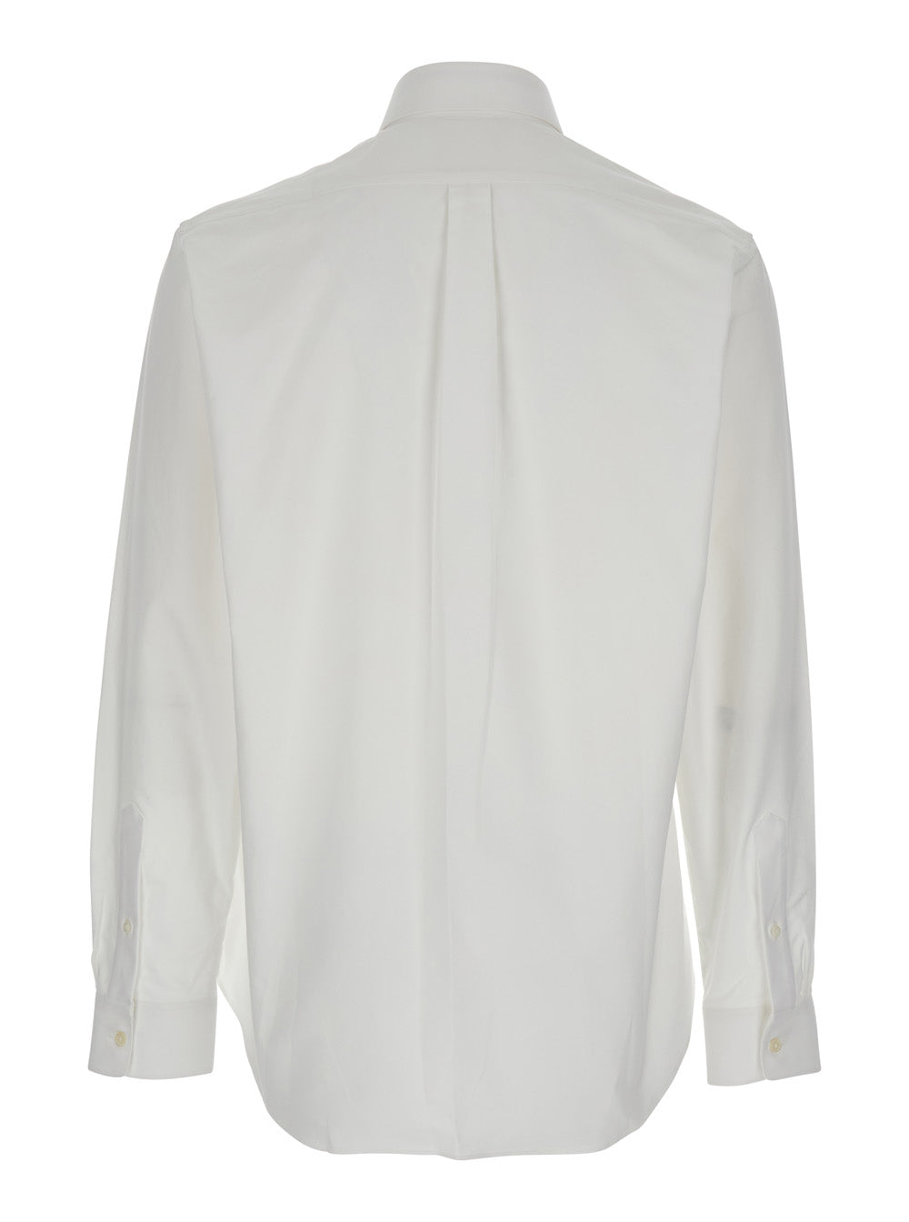 Givenchy Men White Shirt With Logo Embroidered On The Front In Cotton Man DestGlow