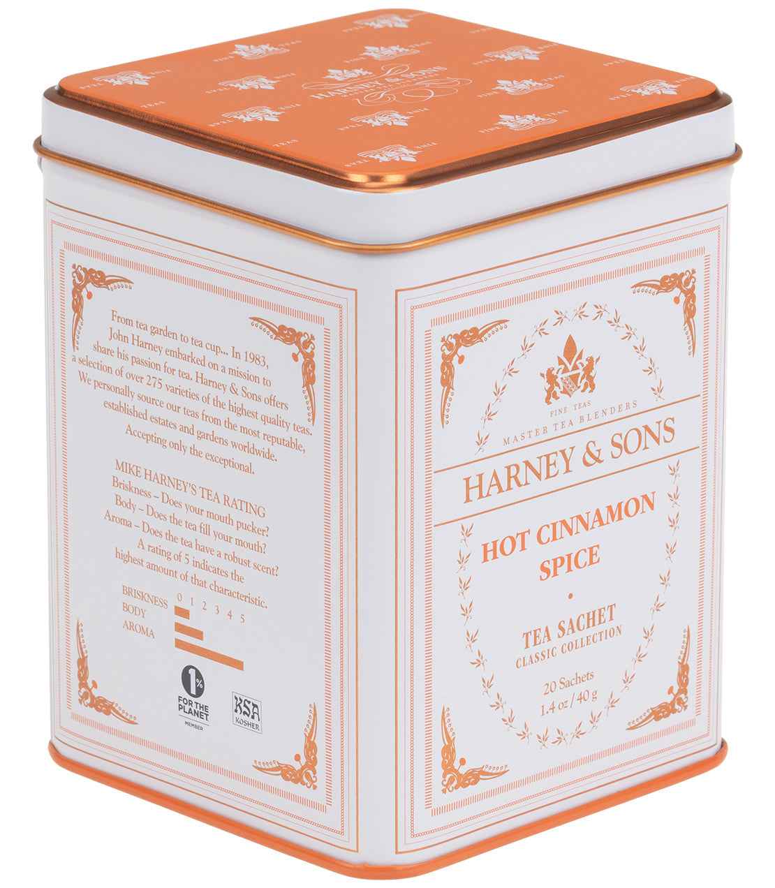 Hot Cinnamon Spice, Classic Tin of 20 Sachets