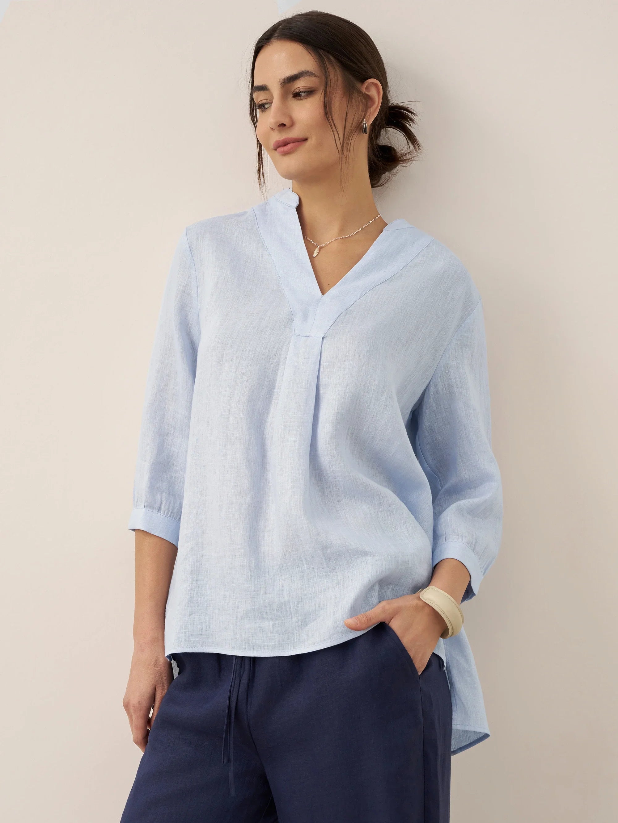 100% Linen Dress Shirt JOANNA DestGlow