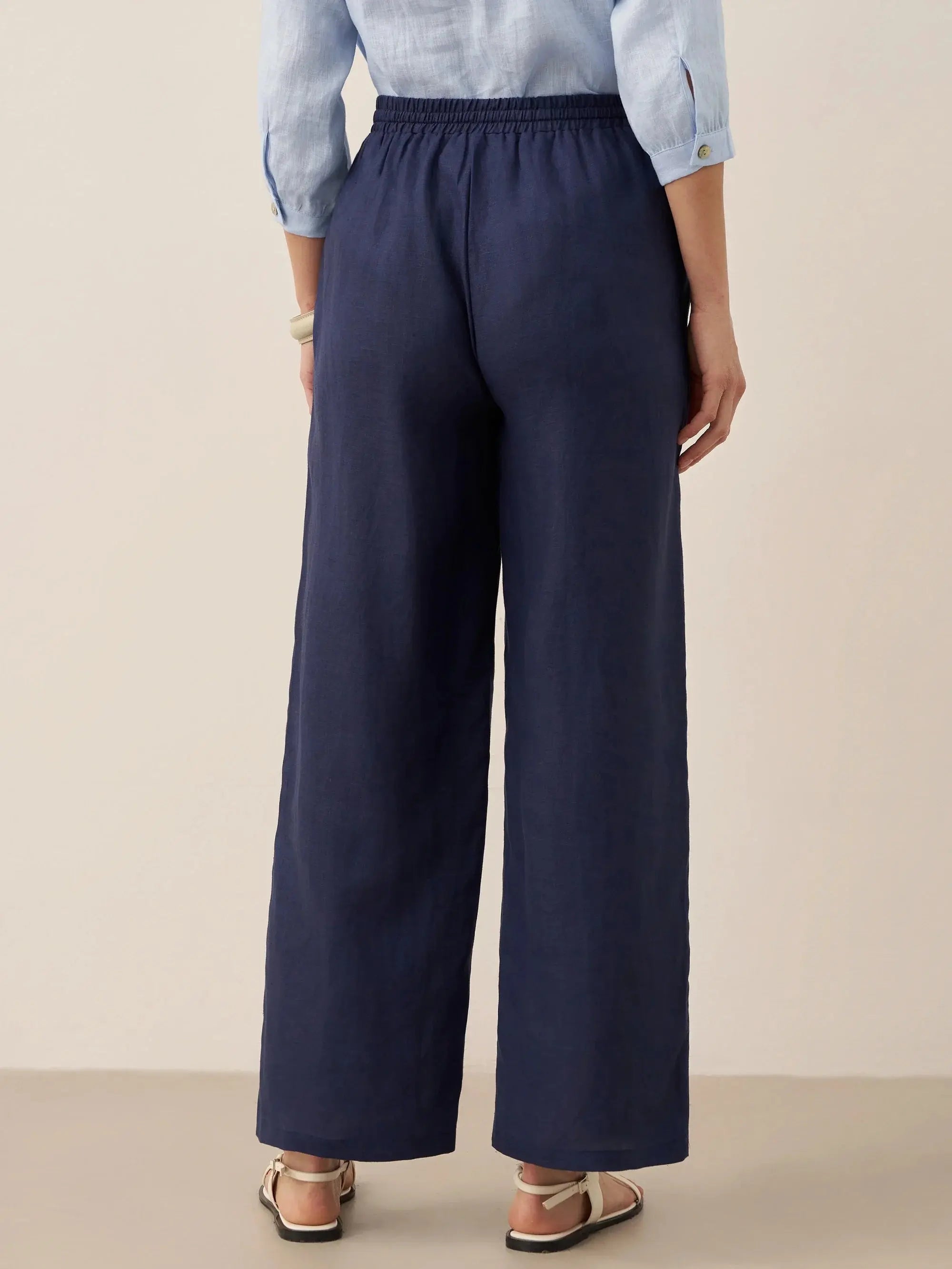 100% Linen Classic Pants LYON DestGlow