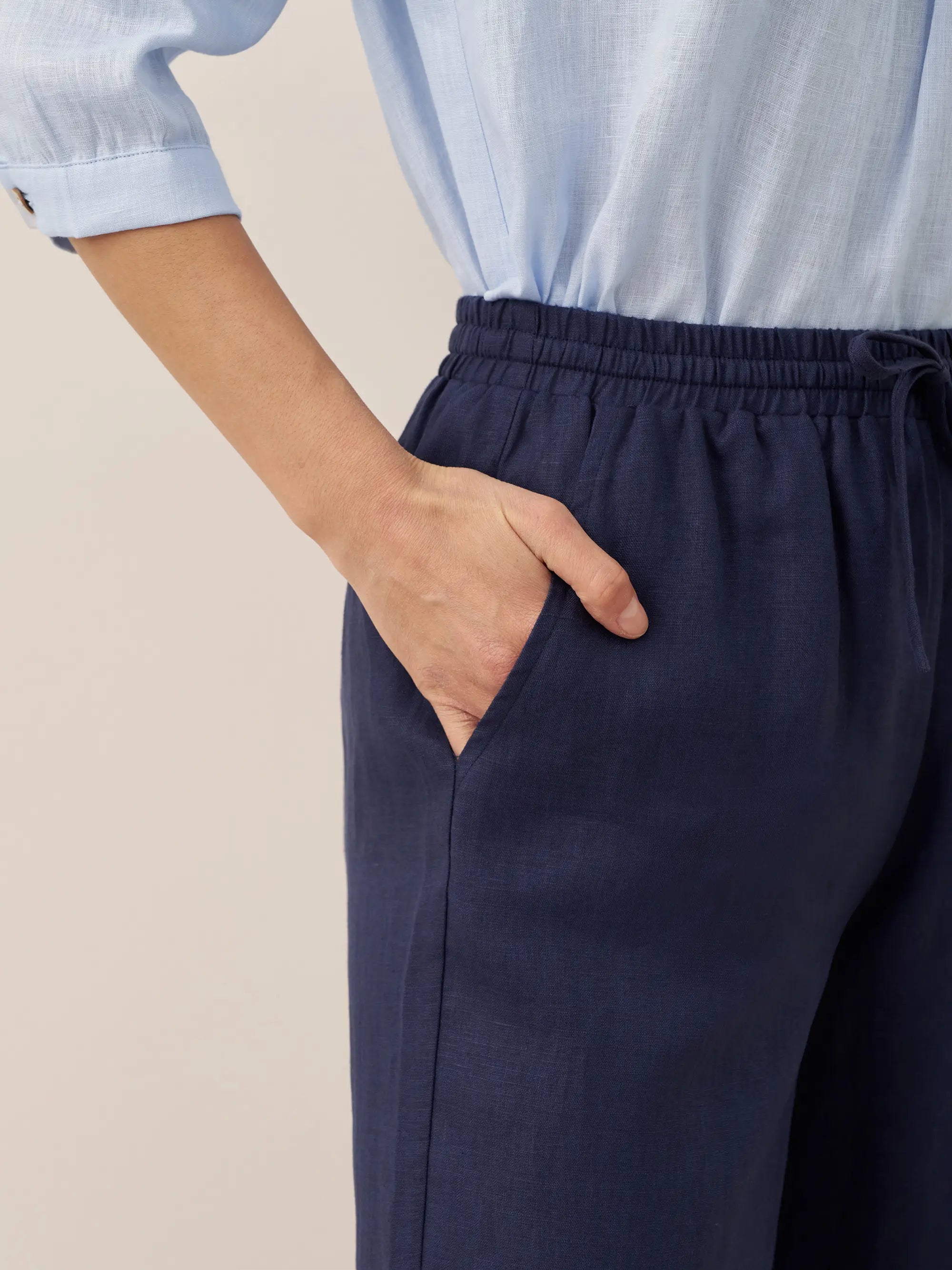 100% Linen Classic Pants LYON by LINTICO