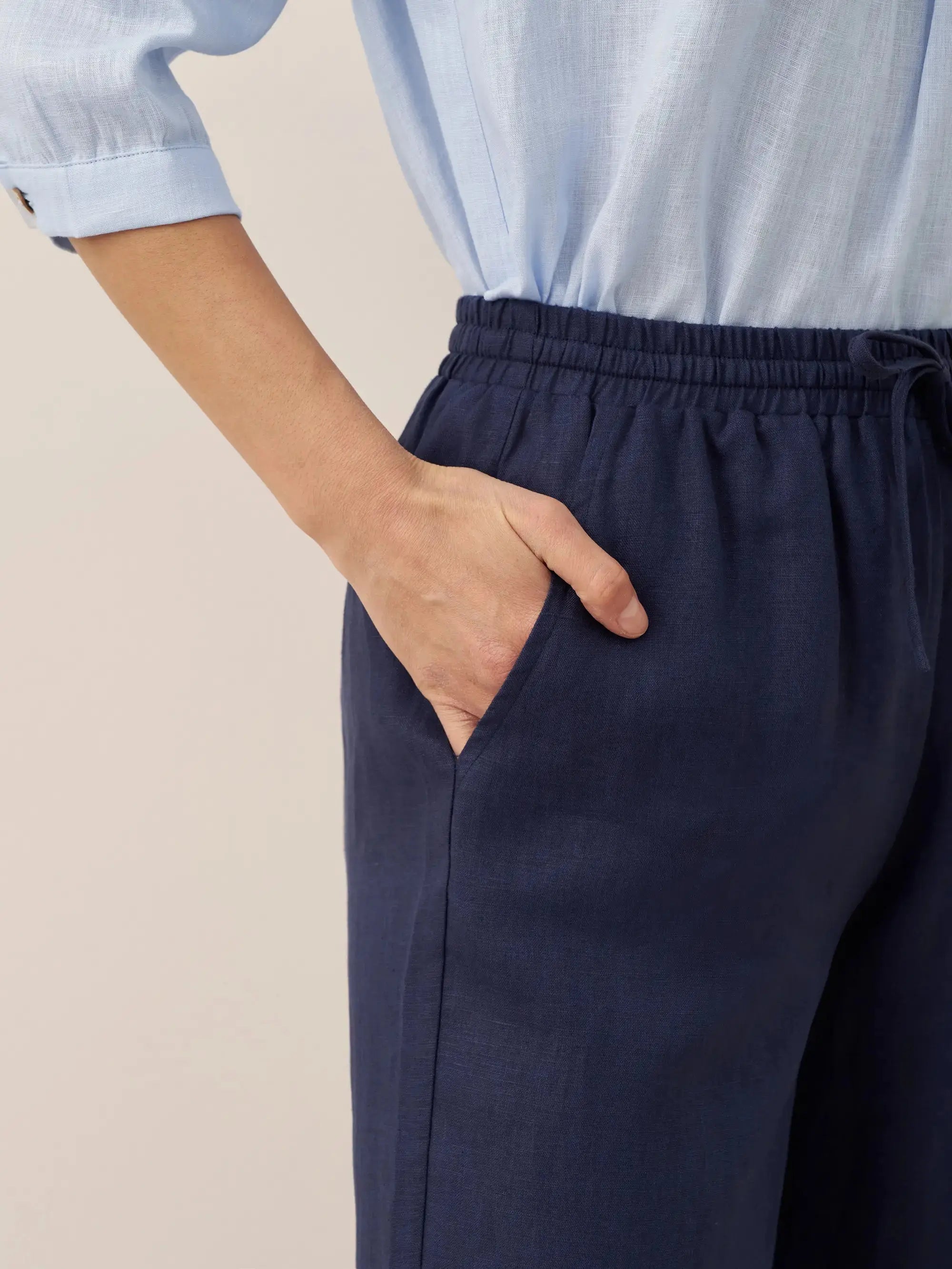 100% Linen Classic Pants LYON DestGlow
