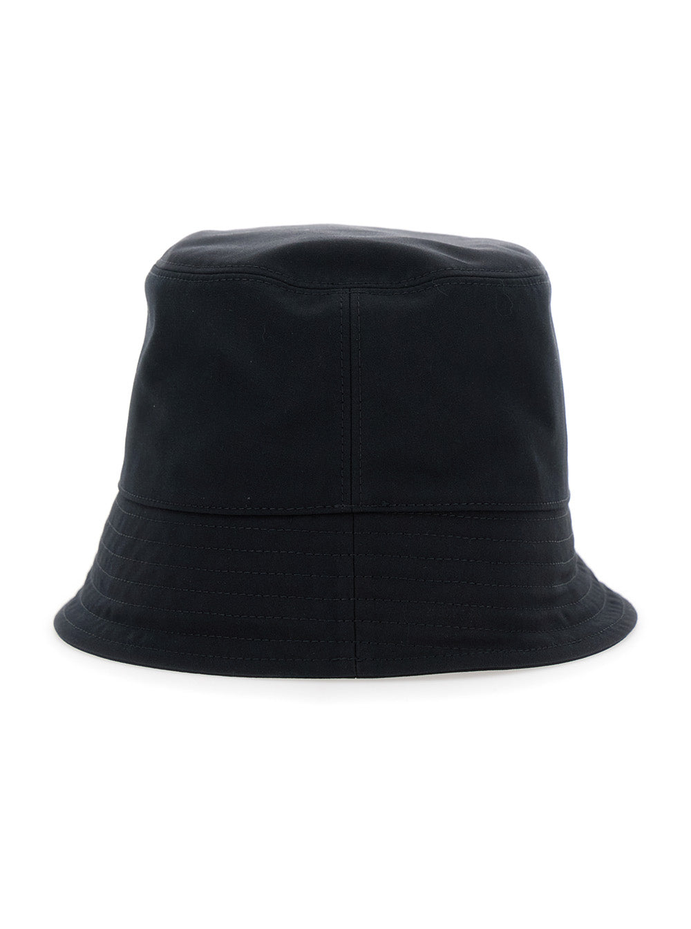 Moncler Women Black Bucket Hat With Dropped Wide Brim And Logo Patch On The Front In Cotton Blend Woman by Luosophy