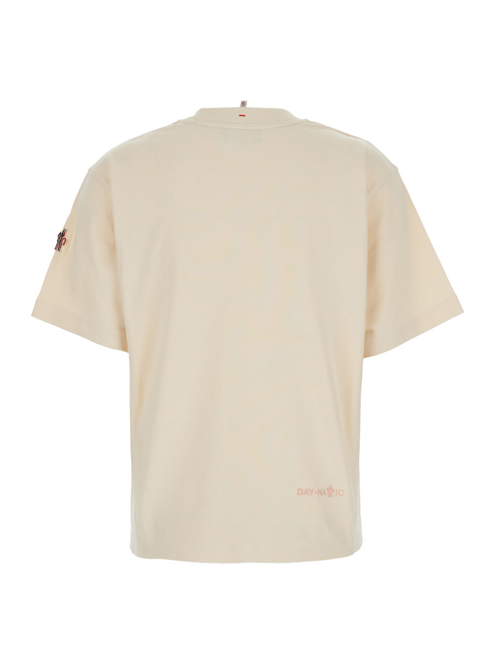 Moncler Grenoble Women White T-Shirt With Logo Printed On The Front And Logo Patch On The Sleeve In Cotton Man by Luosophy