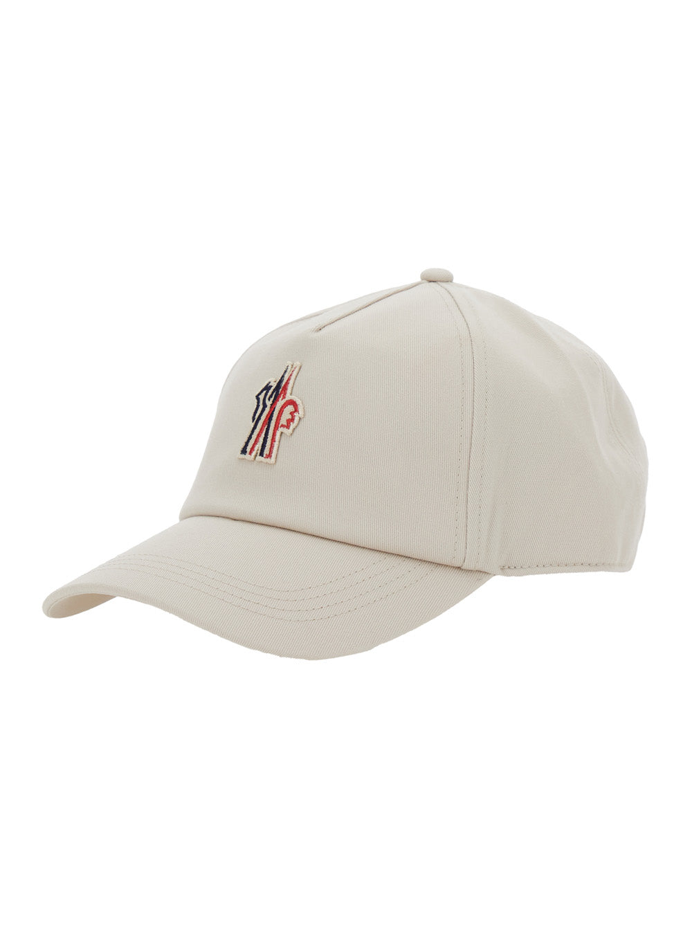 Moncler Grenoble Men Grey Baseball Cap With Logo Embroidery In Cotton Man by Luosophy