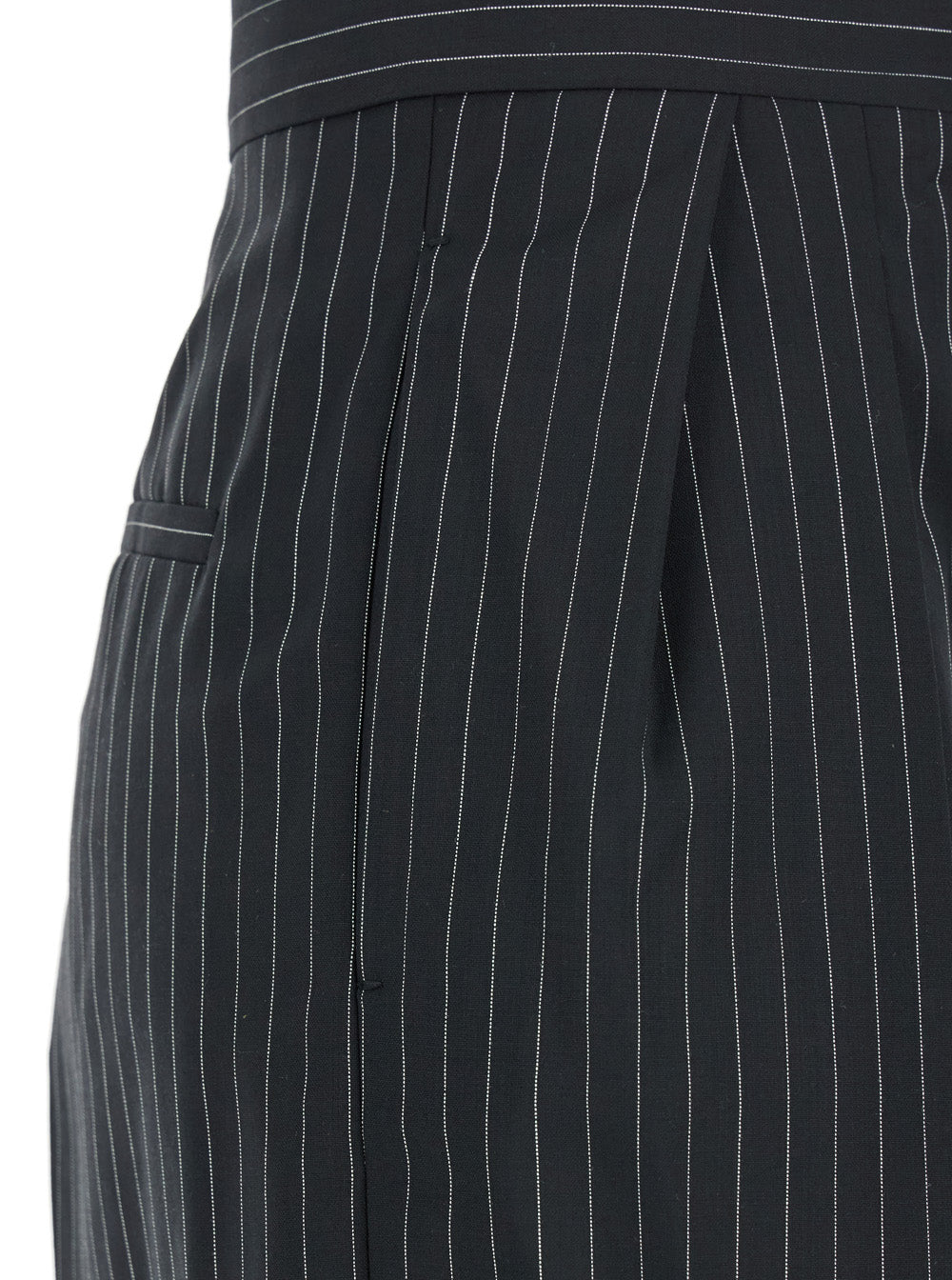 Max mara women sesamo black pants with front concealed closure and all