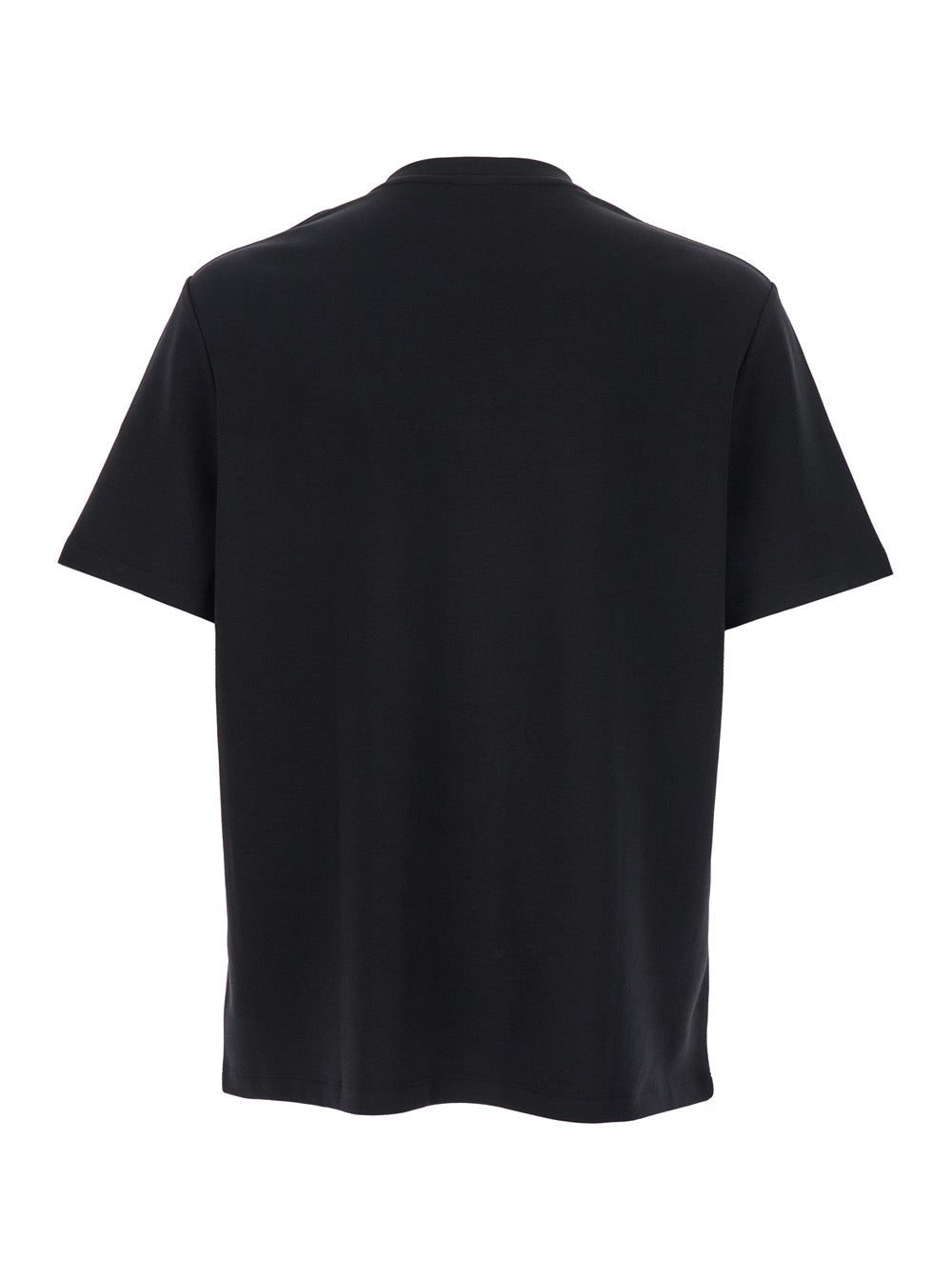 Balmain Men Black Crewneck T-Shirt With Logo Print On The Front In Cotton Man DestGlow