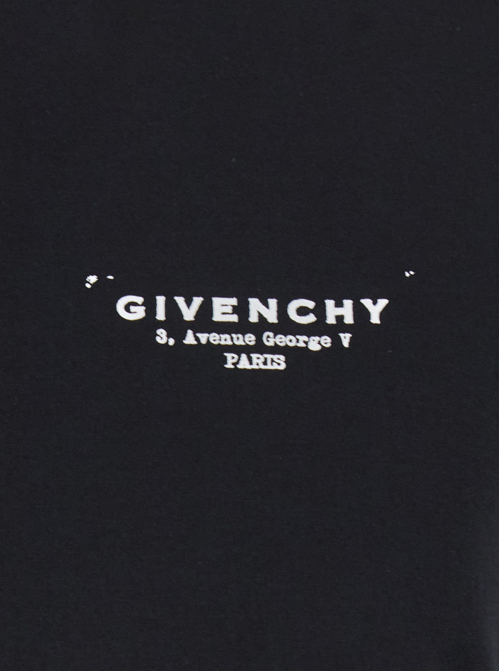 Givenchy Women Black Crewneck T-Shirt With Logo Lettering On Front And Rear In Cotton Woman by Luosophy
