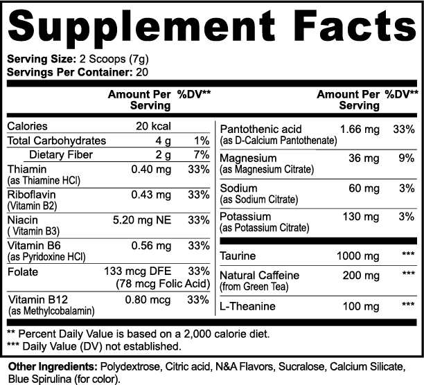 Energy Powder (Cotton Candy)