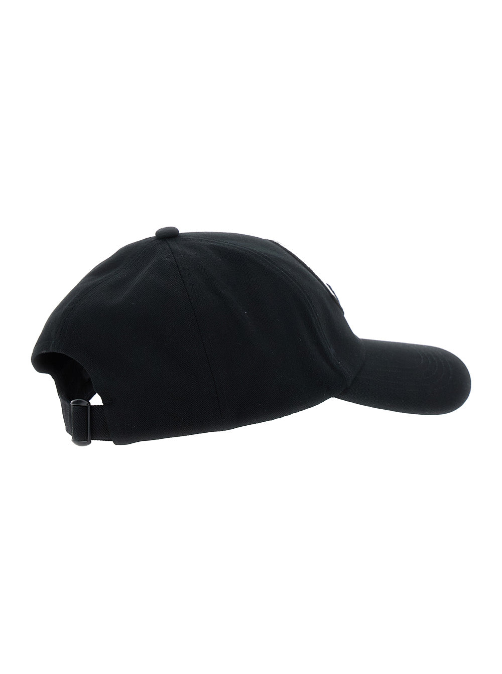 Moncler Women Black Baseball Cap With Logo Embroidery On The Front In Cotton Woman by Luosophy