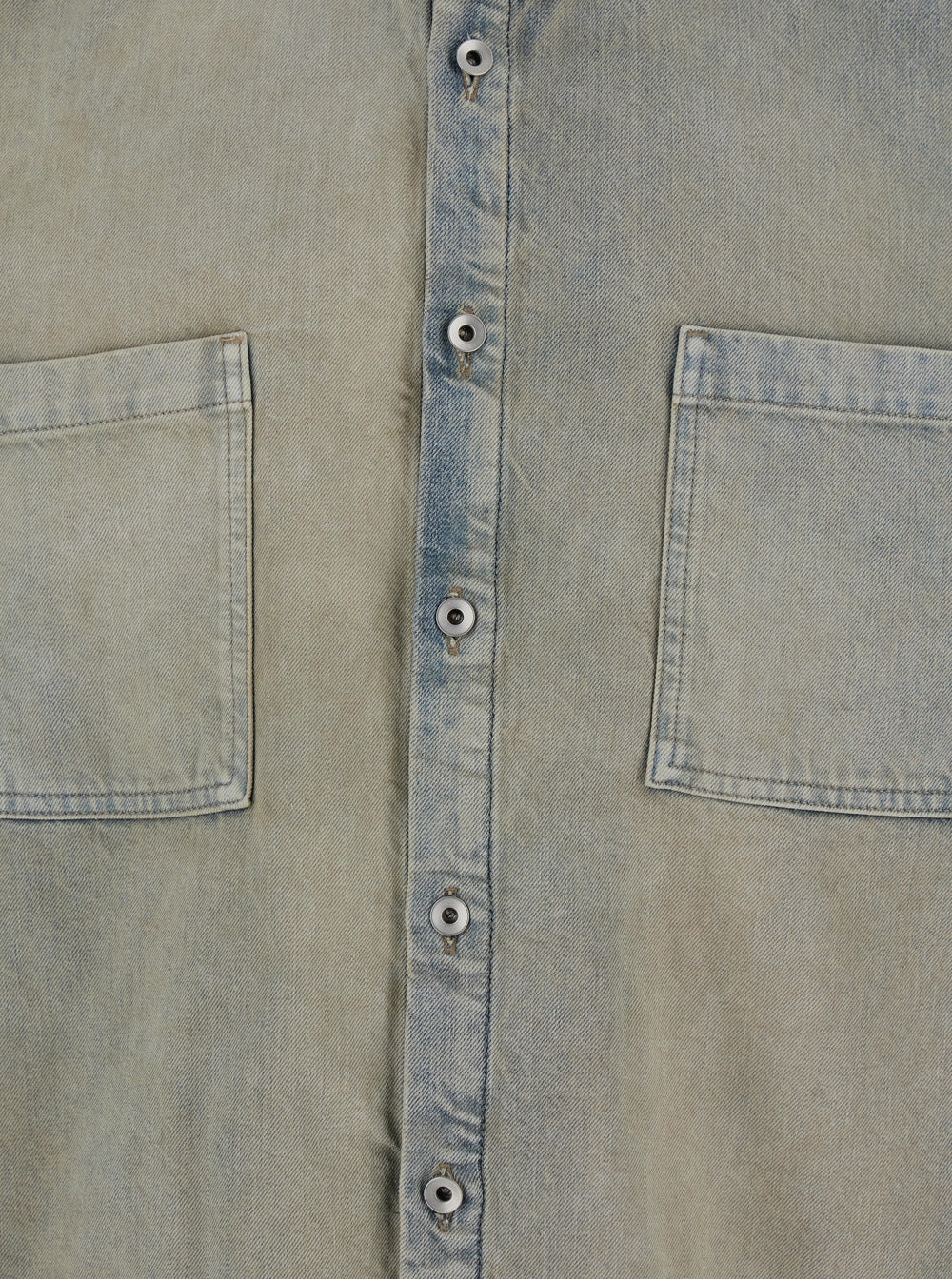 Drkshdw Men Light Blue Jacket With Classic Collar And Drawstring Detail On The Waist In Denim Man