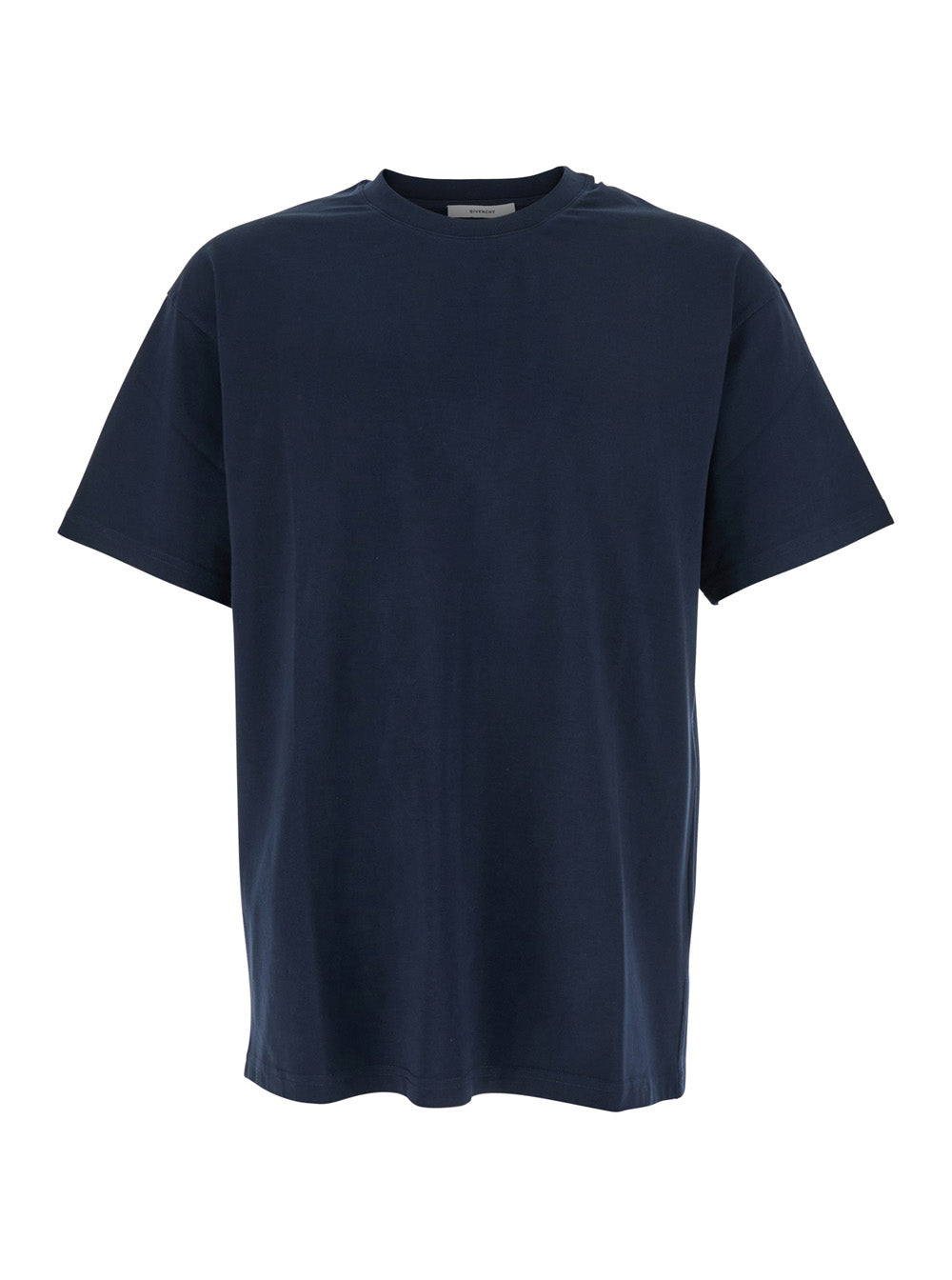 Givenchy Men Blue T-Shirt With Logo On The Front In Cotton Man by Luosophy
