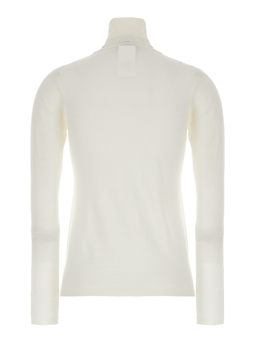 Max Mara Women White High Neck Sweater In Wool Woman by Luosophy