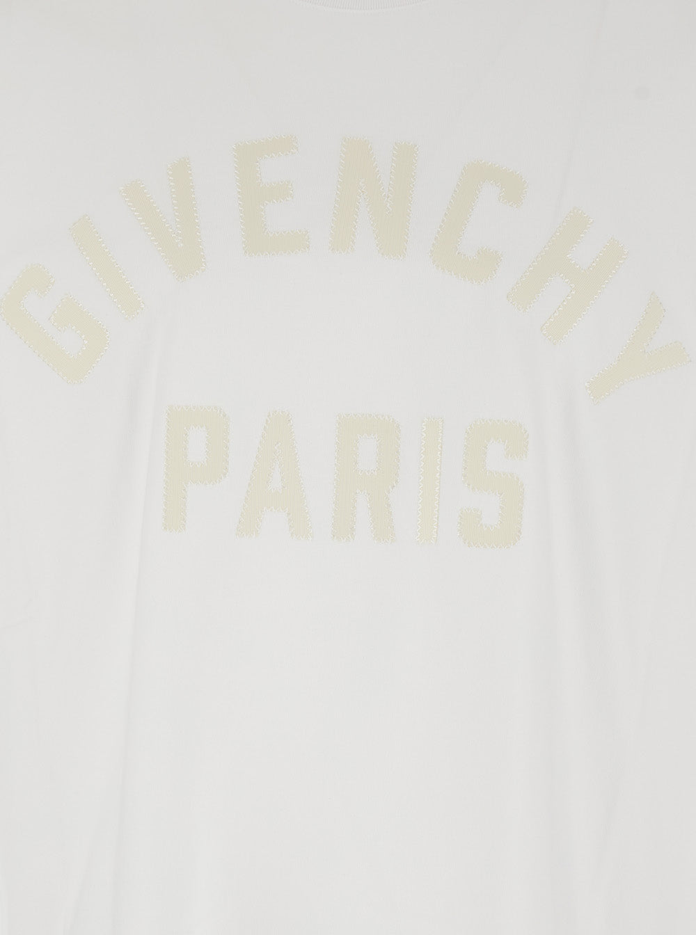 Givenchy Men White T-Shirt With Maxi Logo On The Front For Men by Luosophy