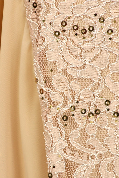 CLEARANCE - Eureka 2030J V-Neck Long Lace Gown Includes Jacket (Size 3XL) by DiscountDressShop