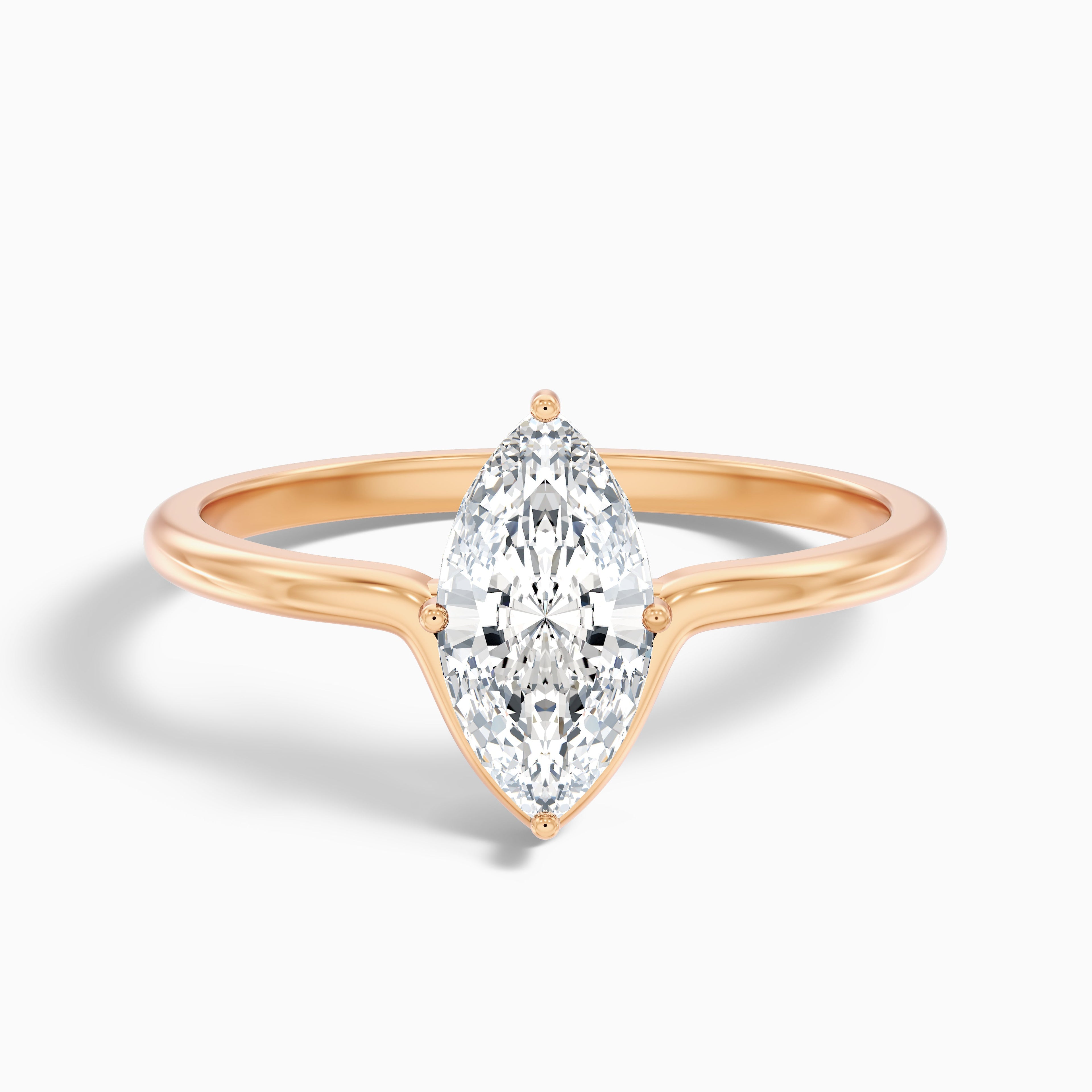 Jana 4.5 Carat Marquise Cut Solitaire Designer Moissanite Diamond Ring in 18k Yellow Gold