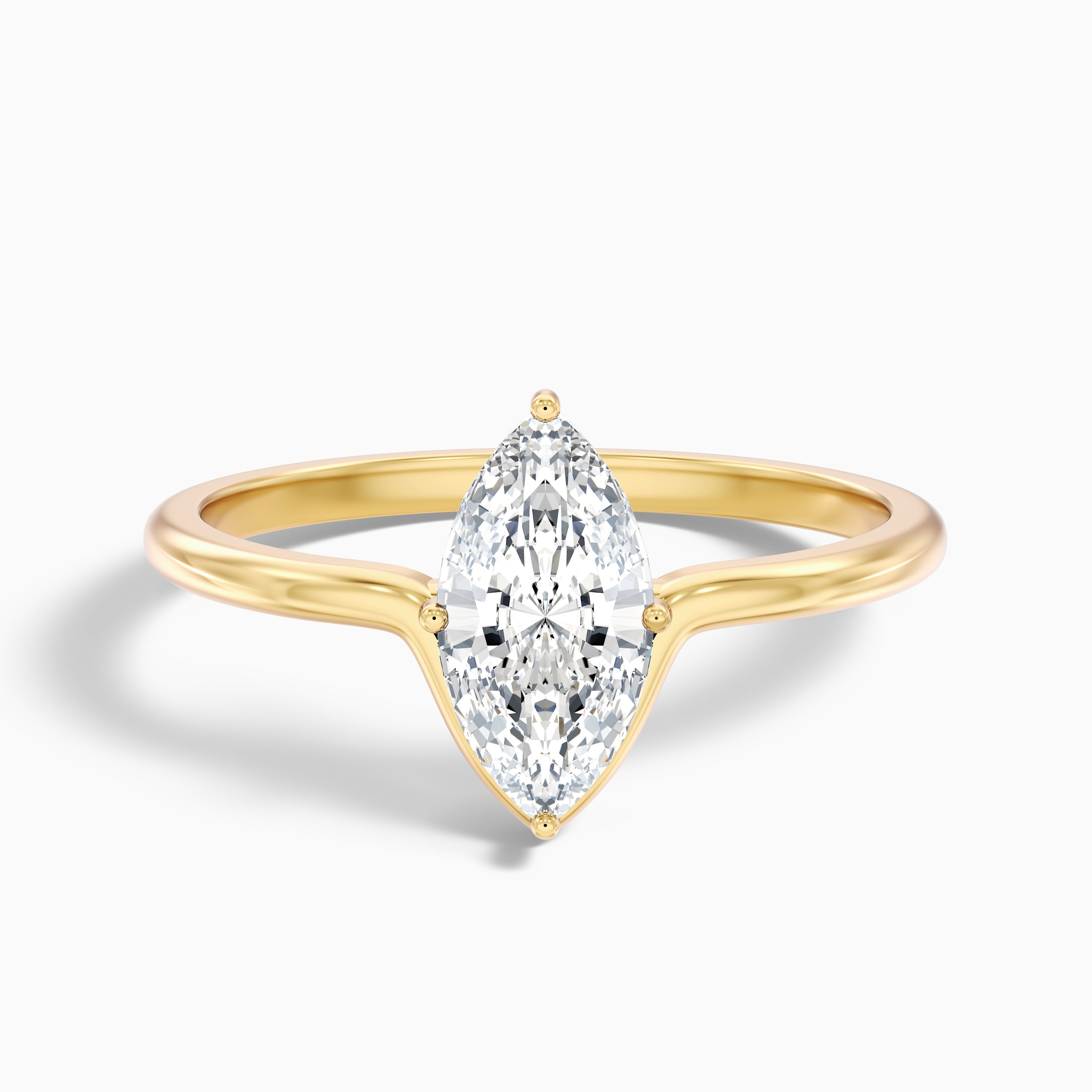 Celia 2.5 Carat Marquise Cut Solitaire Designer Lab Grown Diamond Ring in Platinum