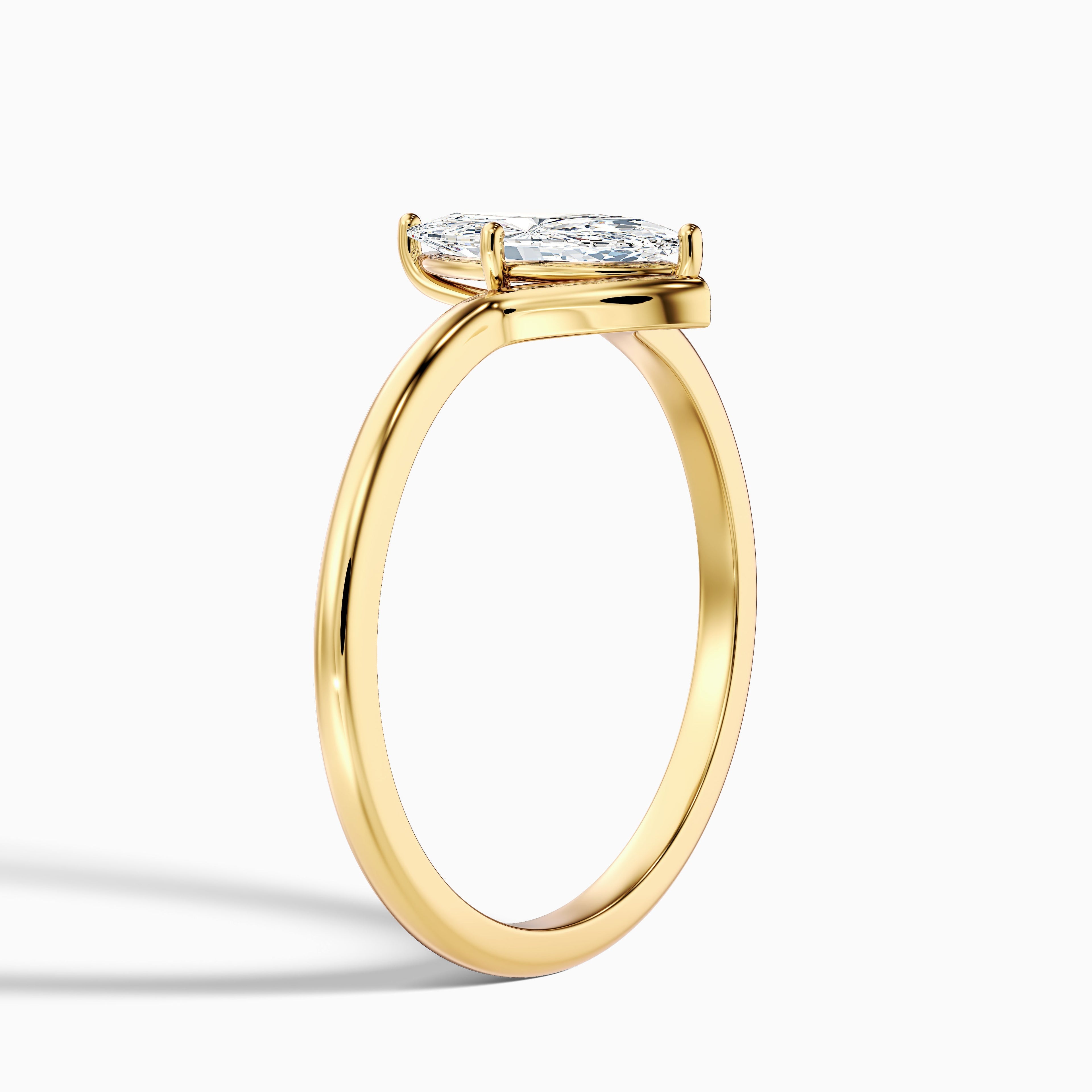 Jana 5.5 Carat Marquise Cut Solitaire Designer Moissanite Diamond Ring in Platinum