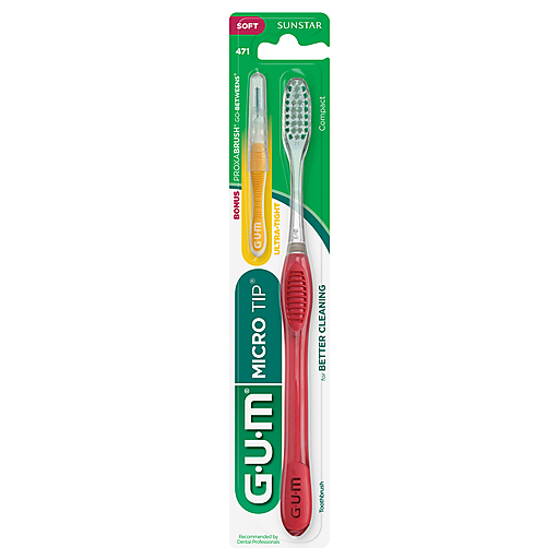 GUM Micro Tip Soft Compact Toothbrush by Pasteur Pharmacy