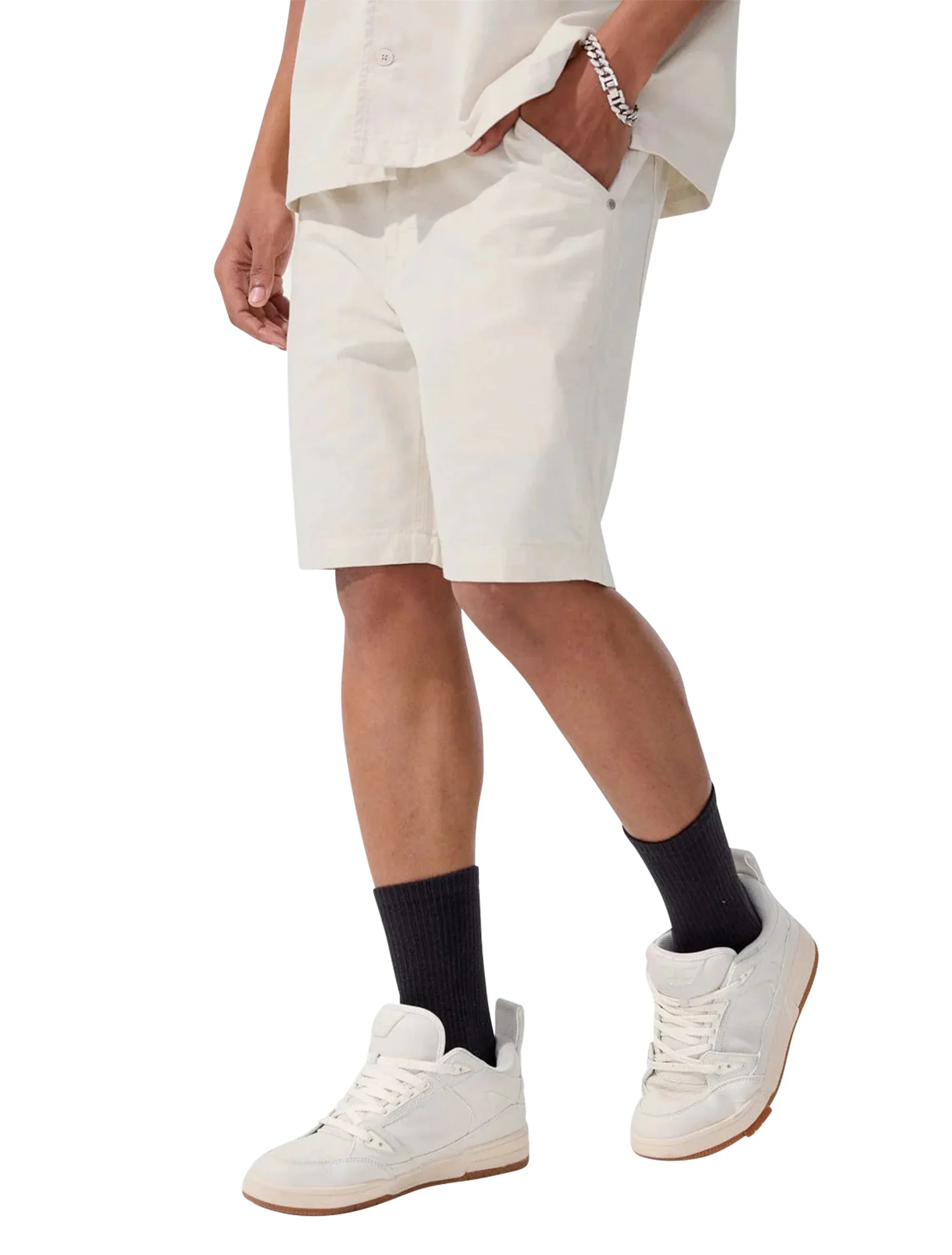 Jordan Craig The Re-up Shorts - Bone by Denim Exchange