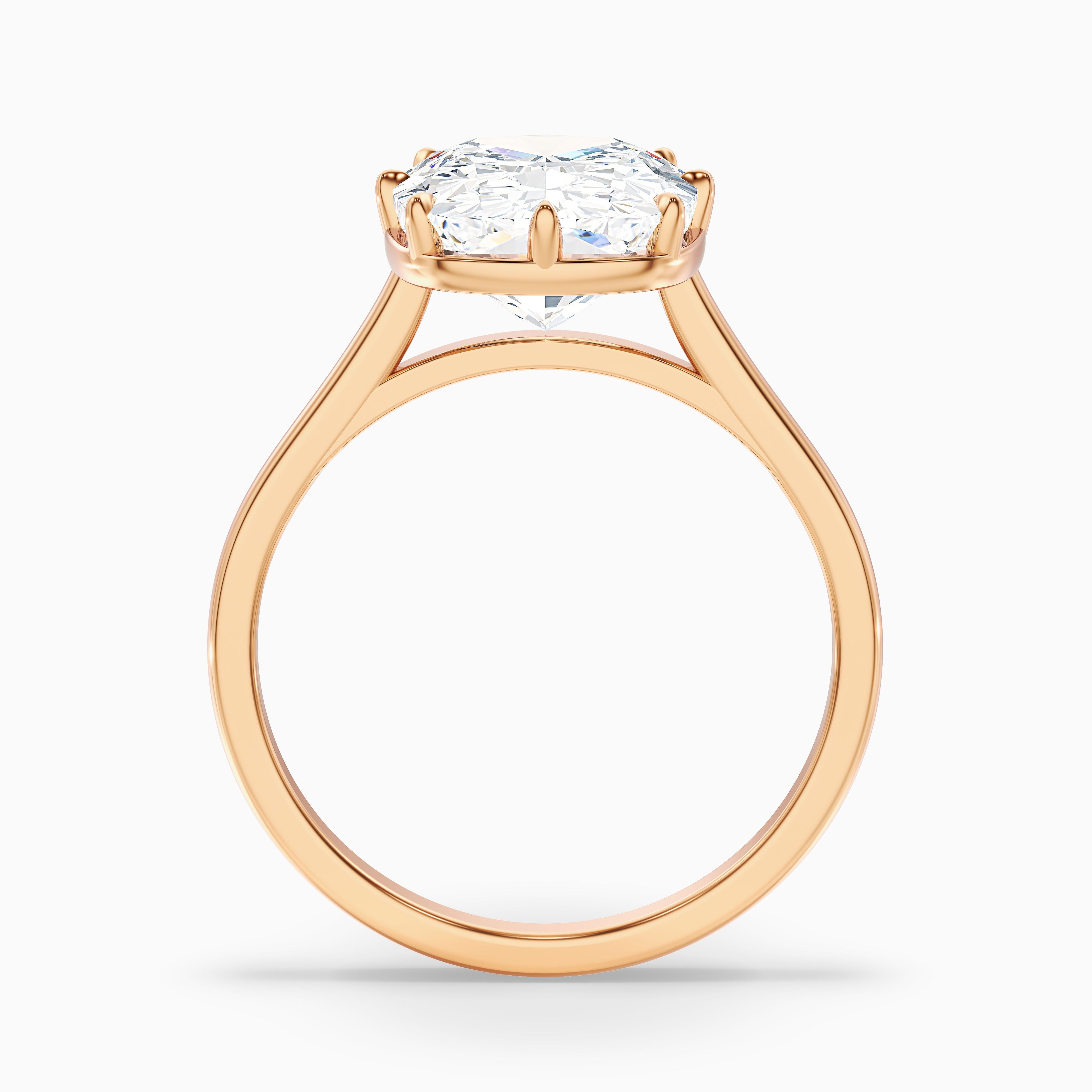 Dora 2.5 Carat 8 Prong Elongated Cushion Old Mine Cut Moissanite Diamond Ring in 925 Sterling Silver