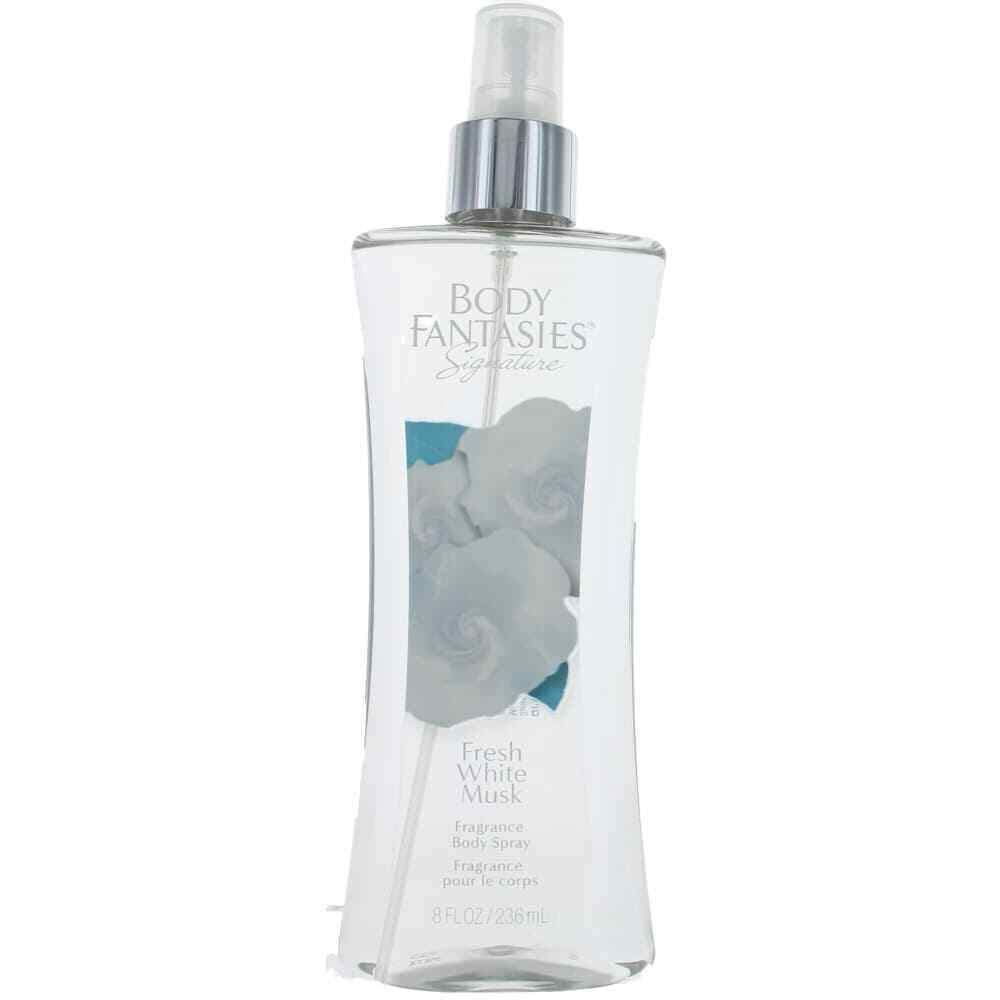 Body Fantasies Signature White Musk Fragrance Body Spray, Clean & Fresh Floral Scent, 8 fl oz by Pasteur Pharmacy