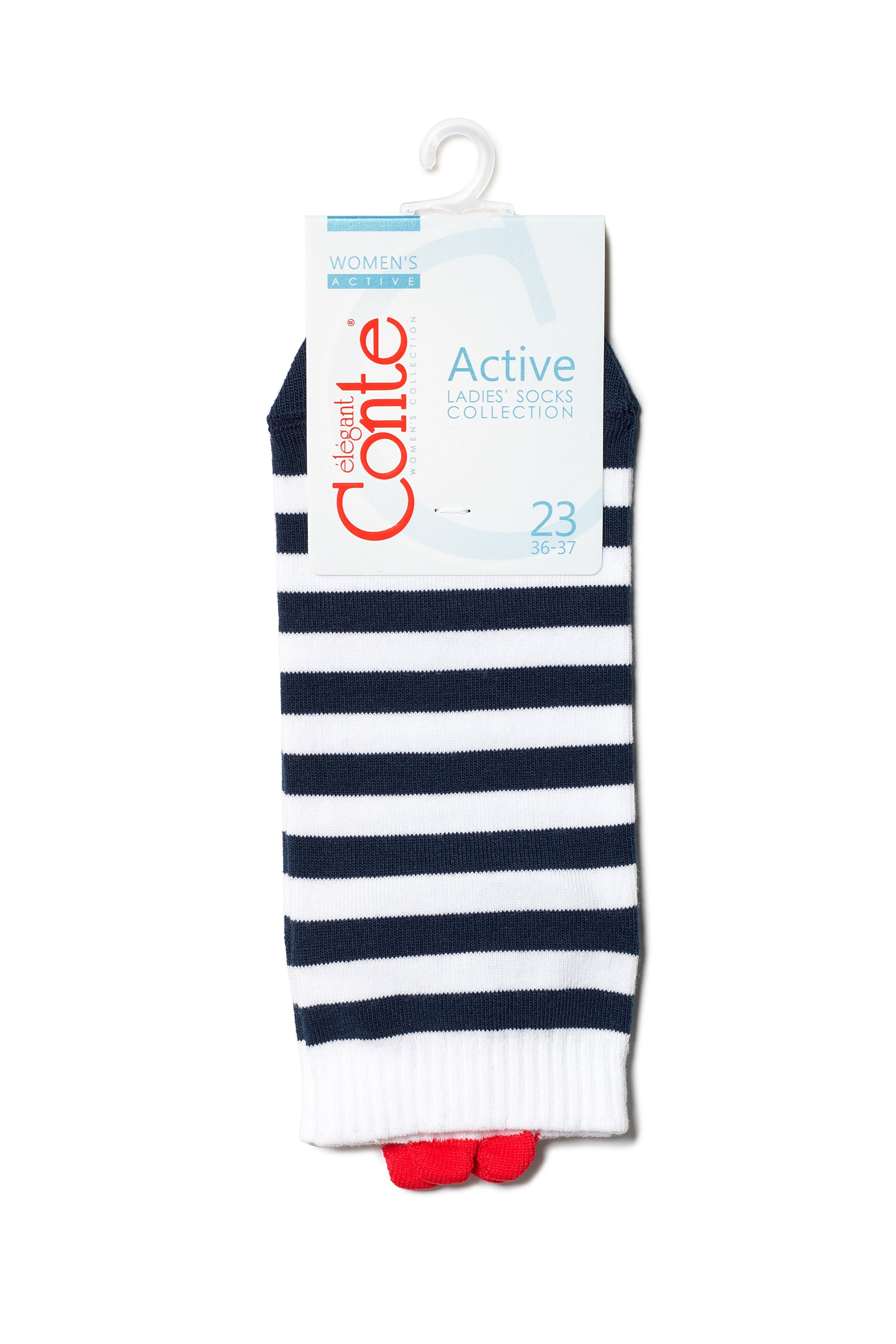 Cotton Ankle Socks Conte Active - Stripes 223 - DestGlow