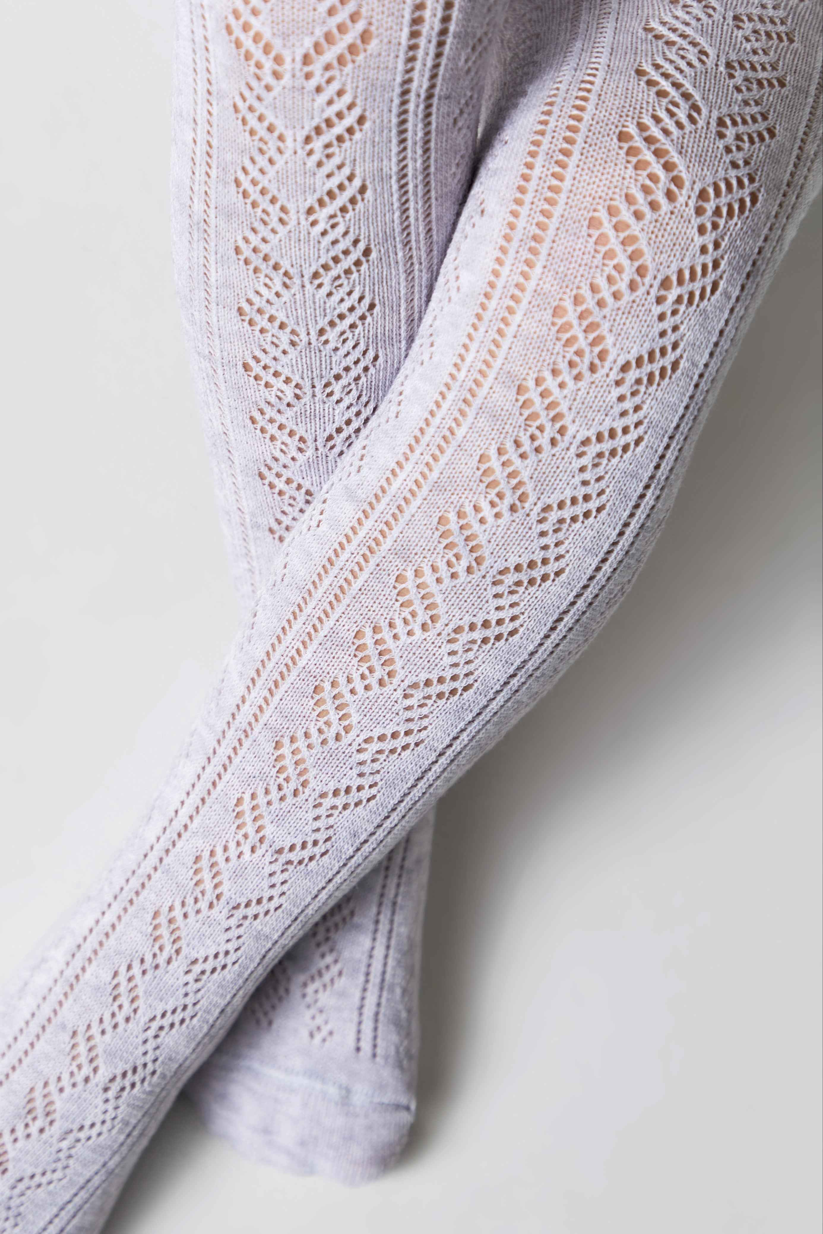 Conte-Kids Cotton Tights Miss 617 - Lace Pattern