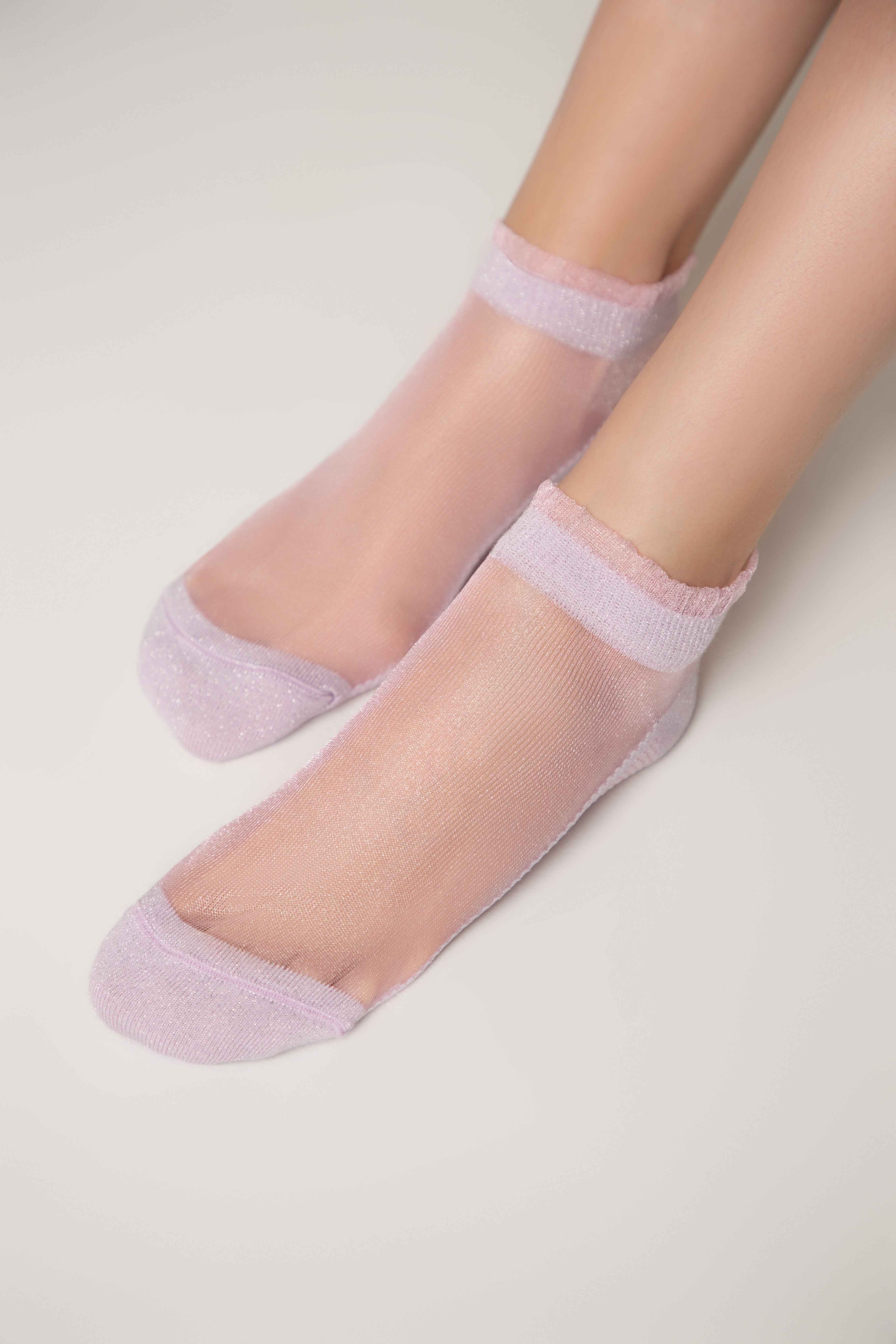 Ankle Socks Conte Active - 229 Transparent with Lurex
