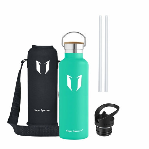 Insulated Stainless Steel Water Bottle - 25oz/750ml Extra Large Vacuum Flask