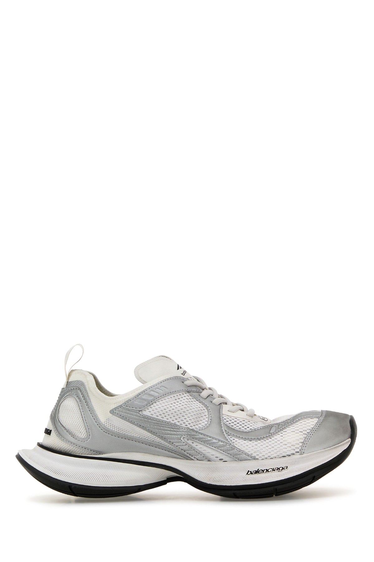 Balenciaga Men White Mesh And Rubber Circuit Sneakers DestGlow