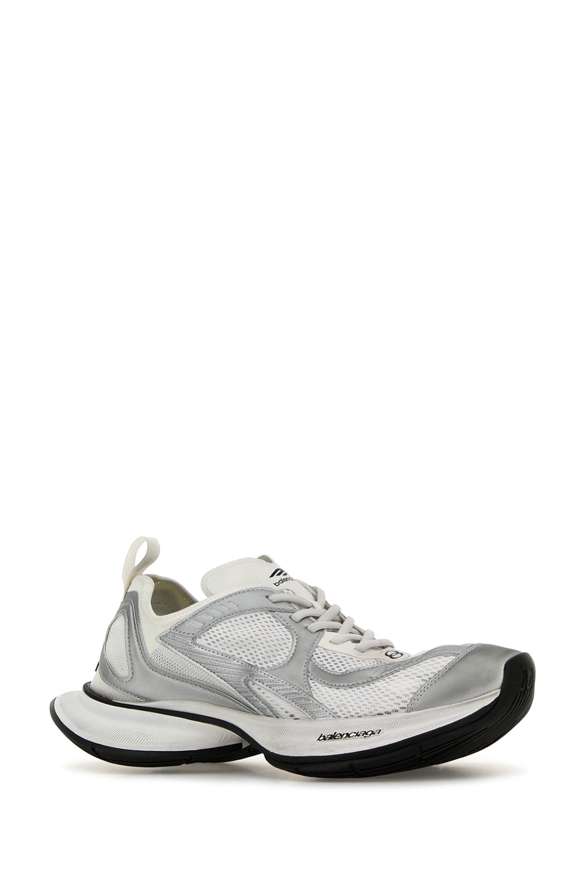 Balenciaga Men White Mesh And Rubber Circuit Sneakers DestGlow