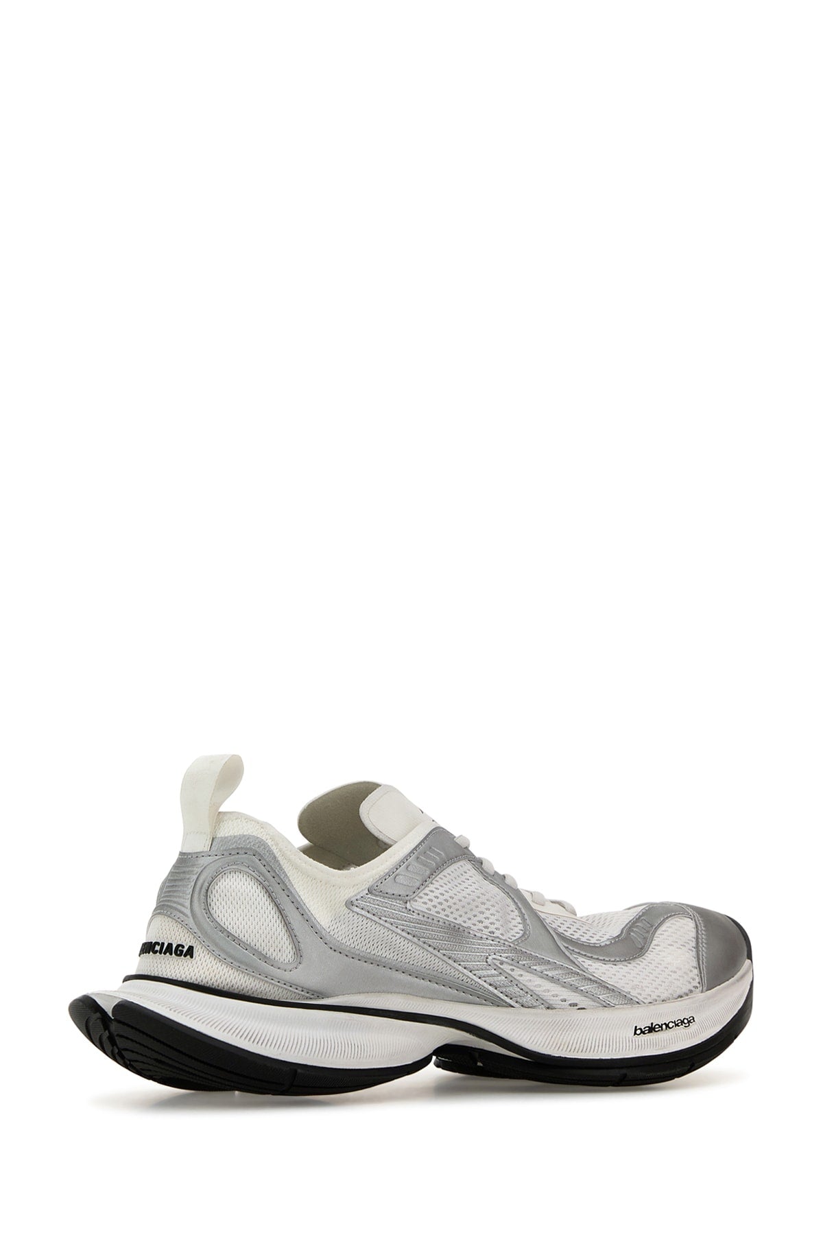 Balenciaga Men White Mesh And Rubber Circuit Sneakers DestGlow