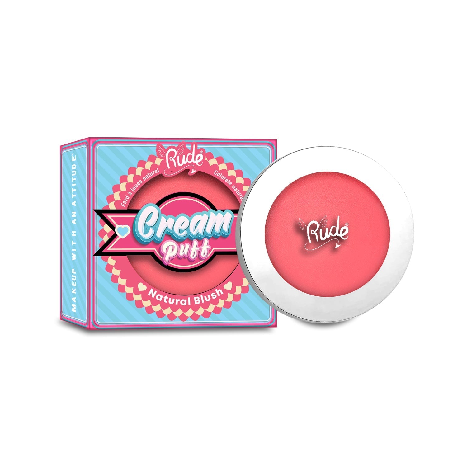 RUDE Cream Puff Natural Blush - Cake Pop - DestGlow